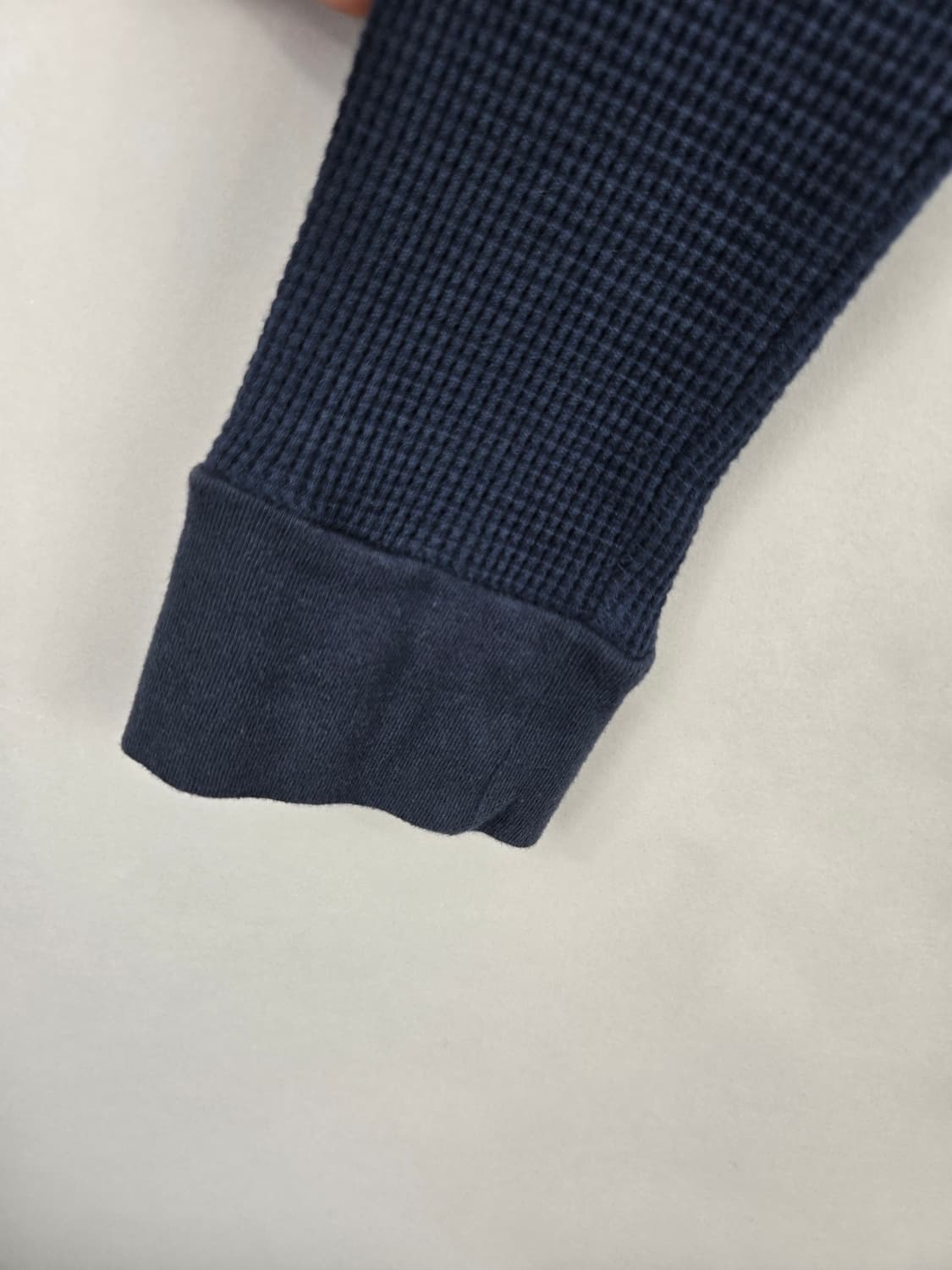 [무료배송]폴로 랄프로렌 L 여성 와플 라운드넥 긴팔 티셔츠 네이비 상품이미지4