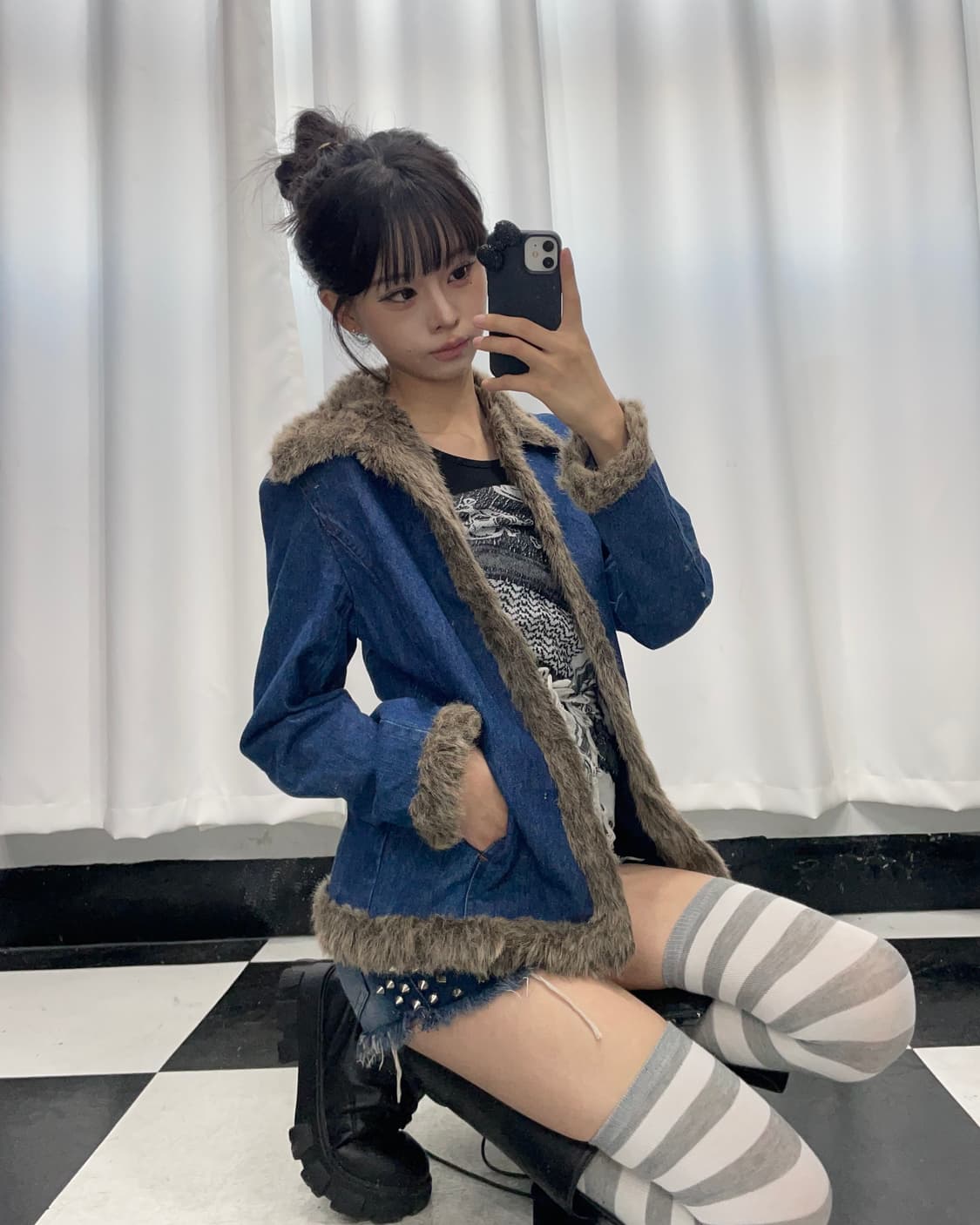 🎸퍼 데님 자켓🎸 상품이미지2