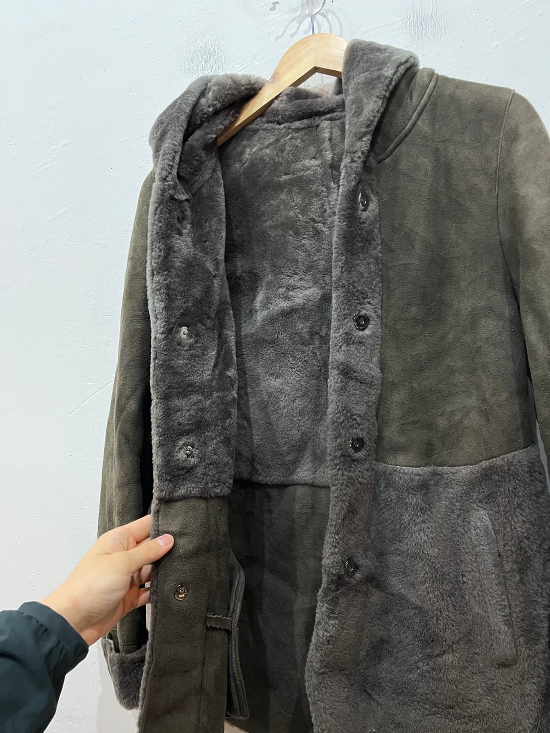 양가죽 램스킨 무스탕 우먼즈 XS 상품이미지5