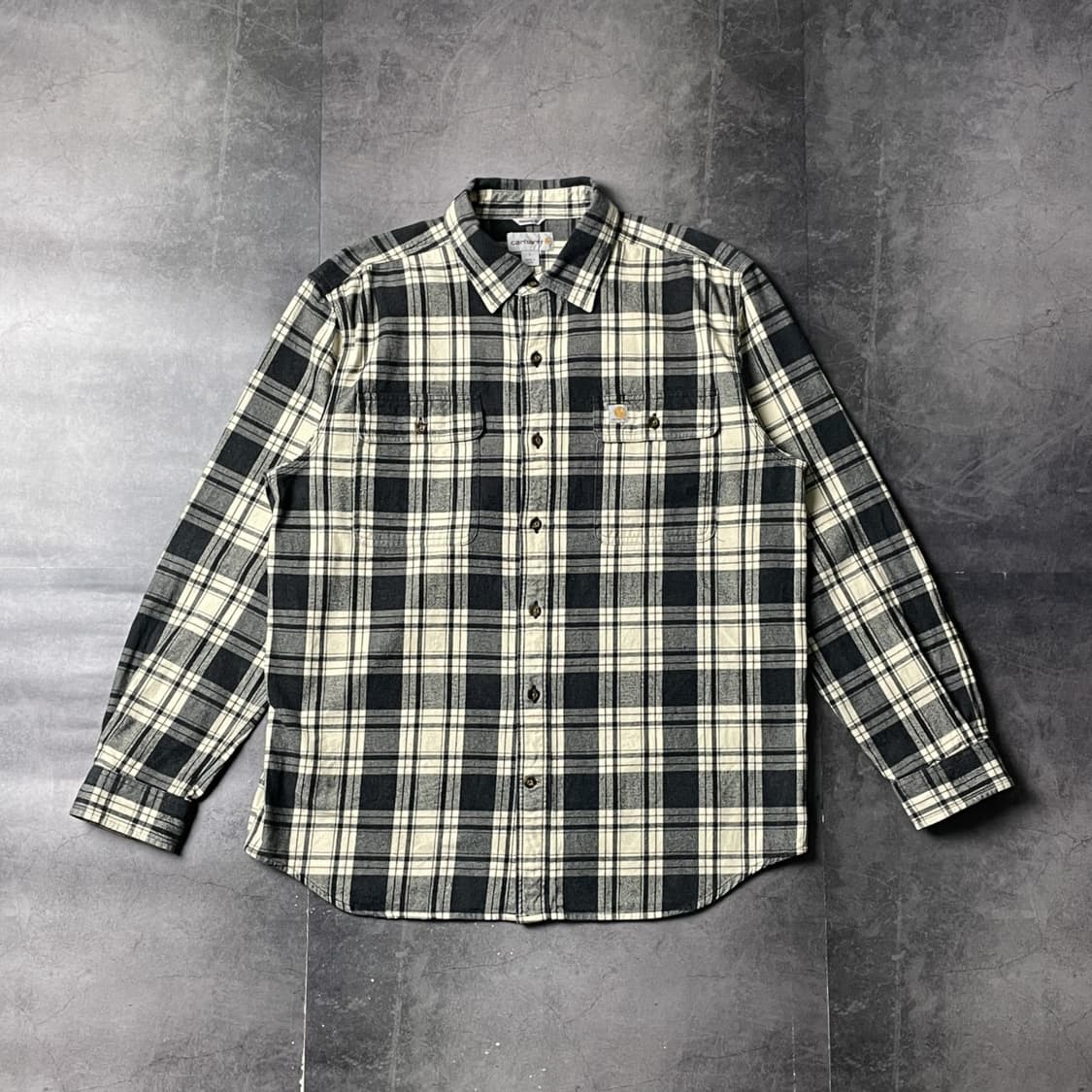 CARHARTT 칼하트 빈티지 체크 플란넬 워크 셔츠 A00891 상품이미지1