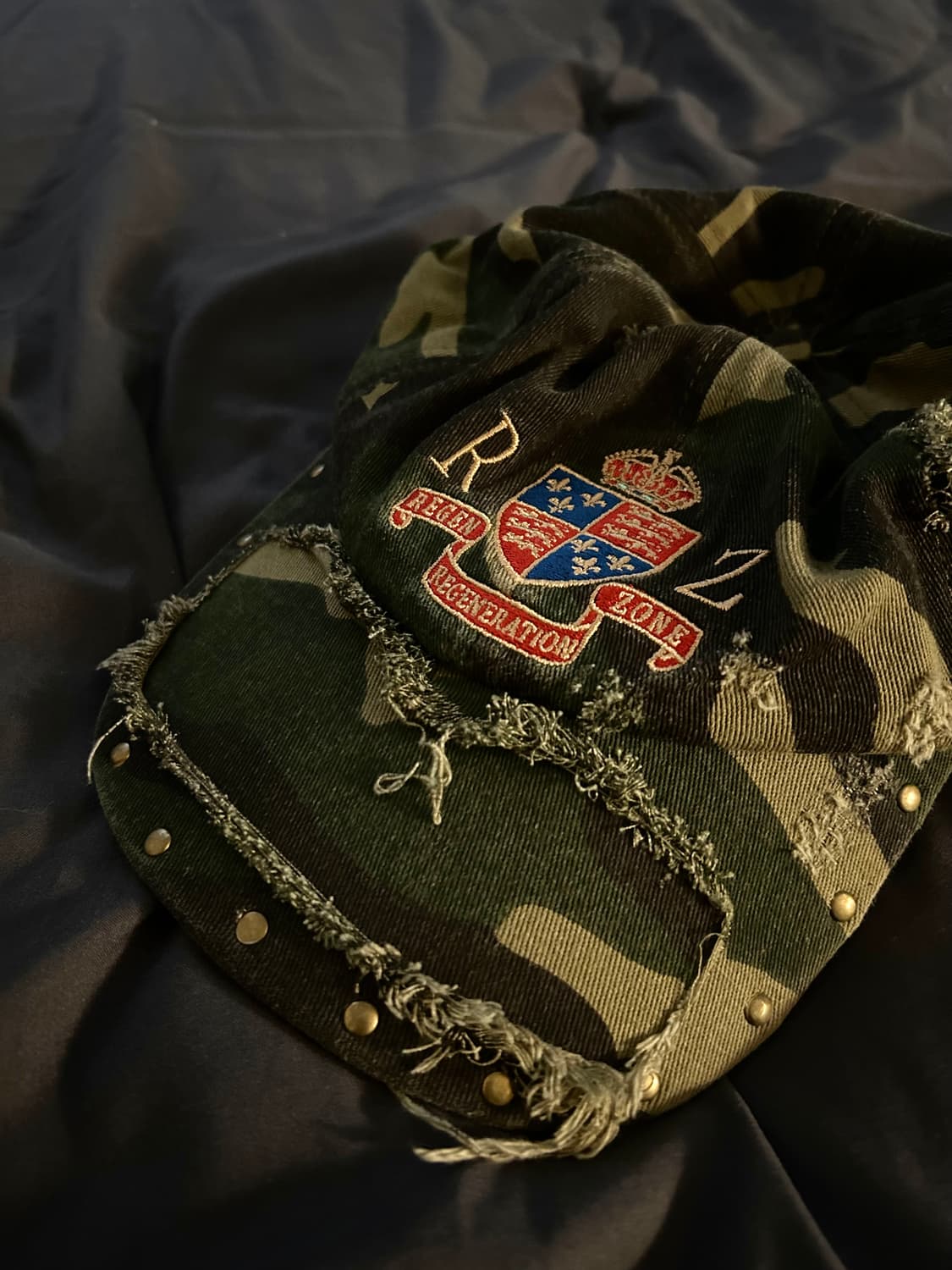 Regen Zone Stud Camouflage Cap 상품이미지4