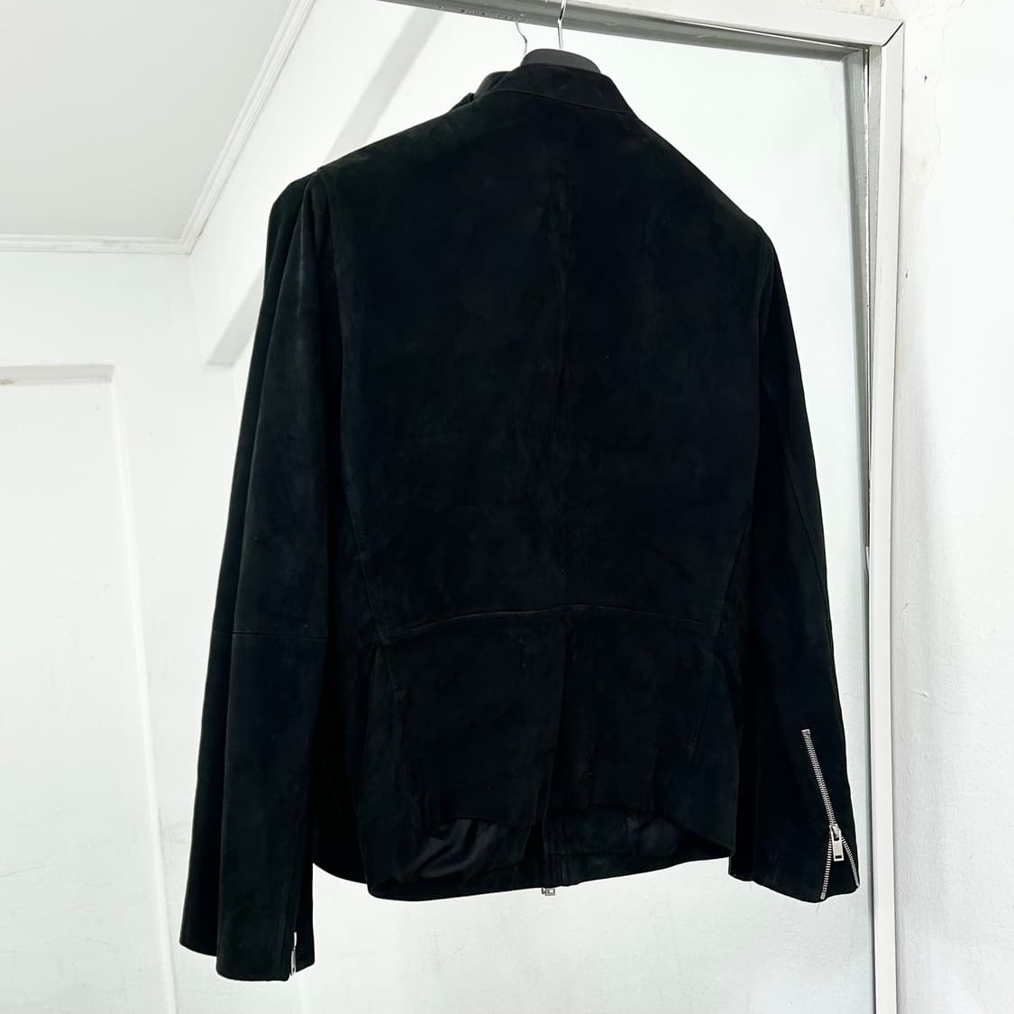 띠어리 양가죽 스웨이드 바이커 자켓 상품이미지5