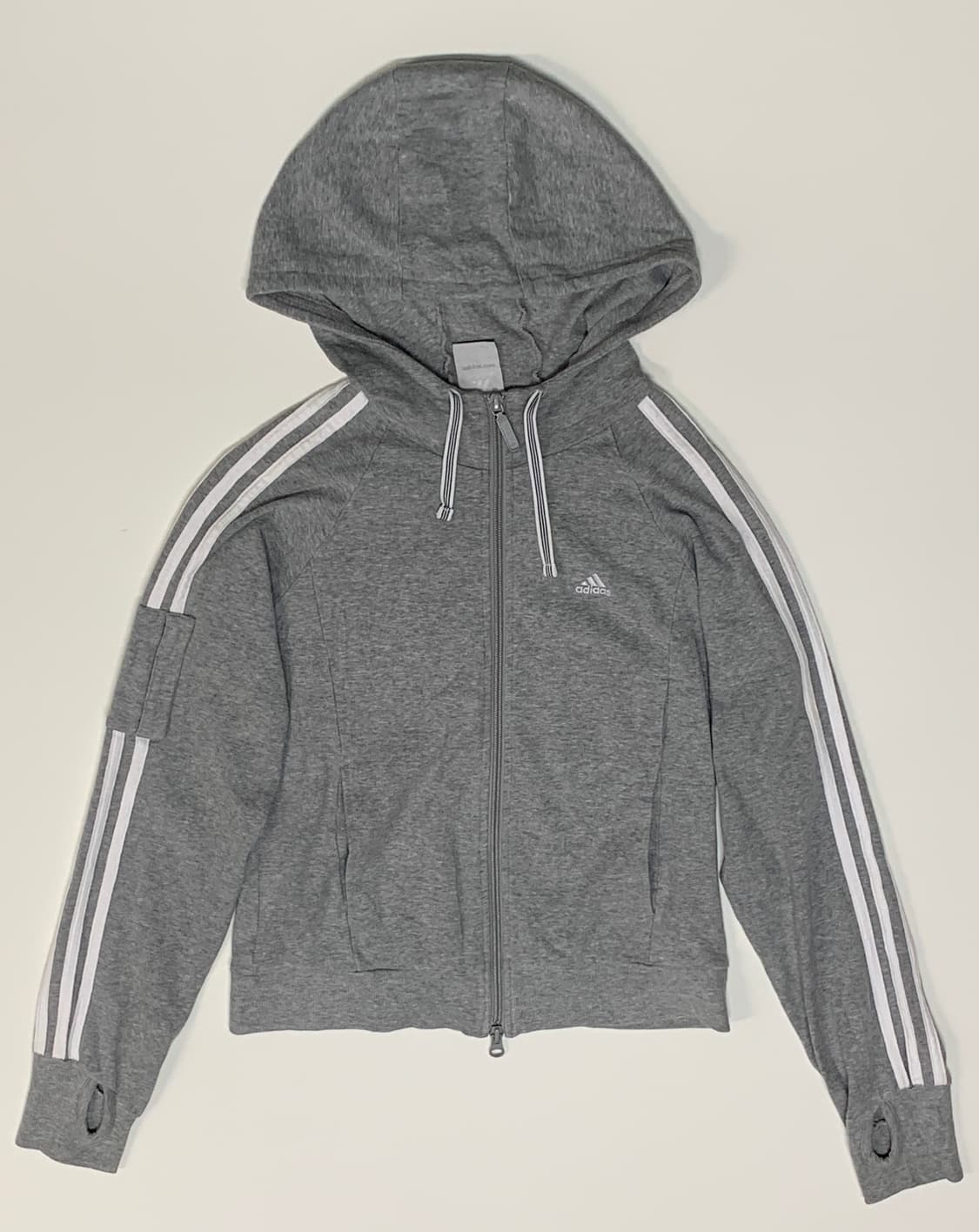 adidas 딱붙 슬림 후드집업 상품이미지1