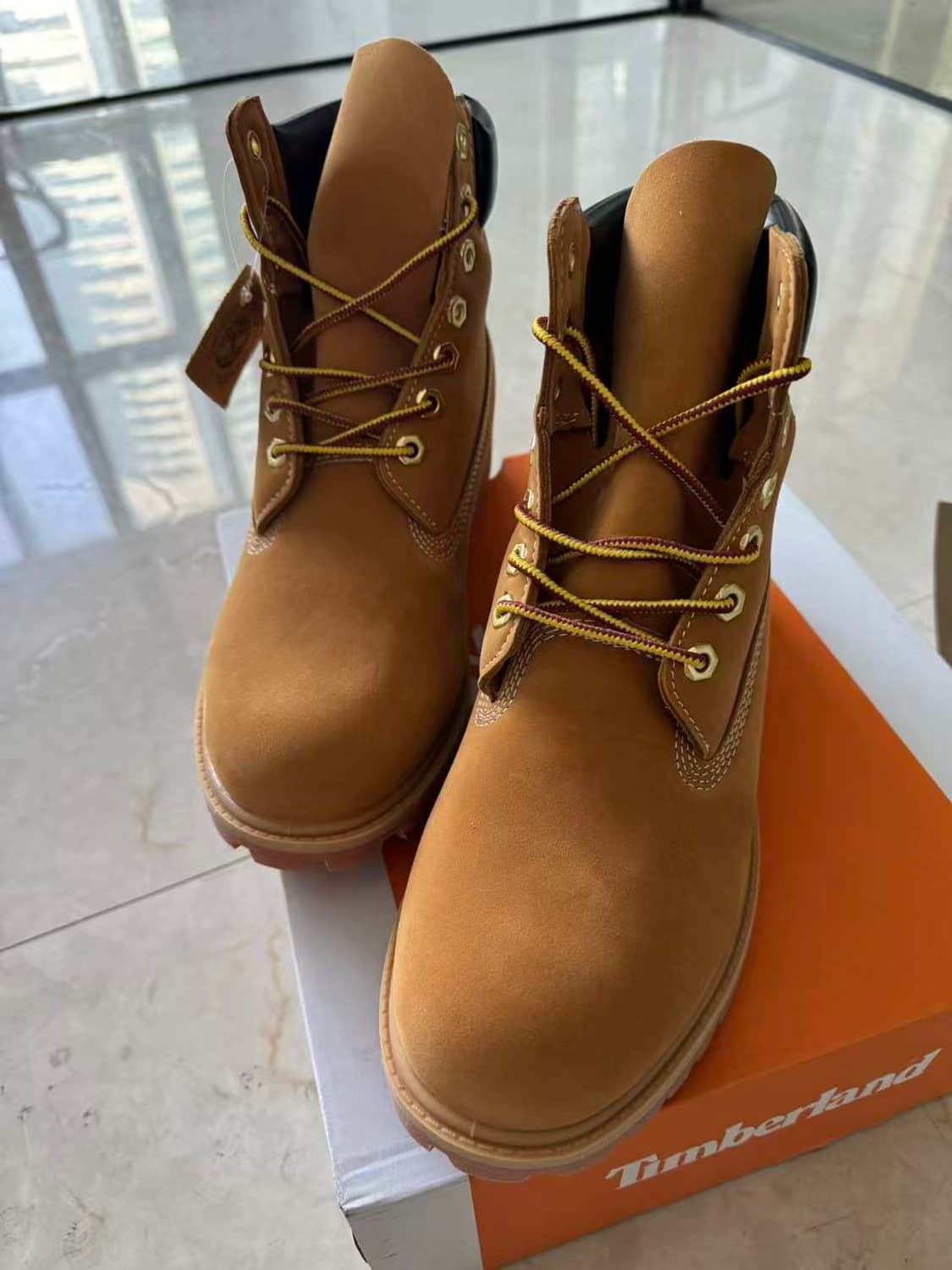 팀버랜드 프리미엄 6인치 워터프루프 부츠 위트 누벅 - 와이드 270mm 상품이미지2