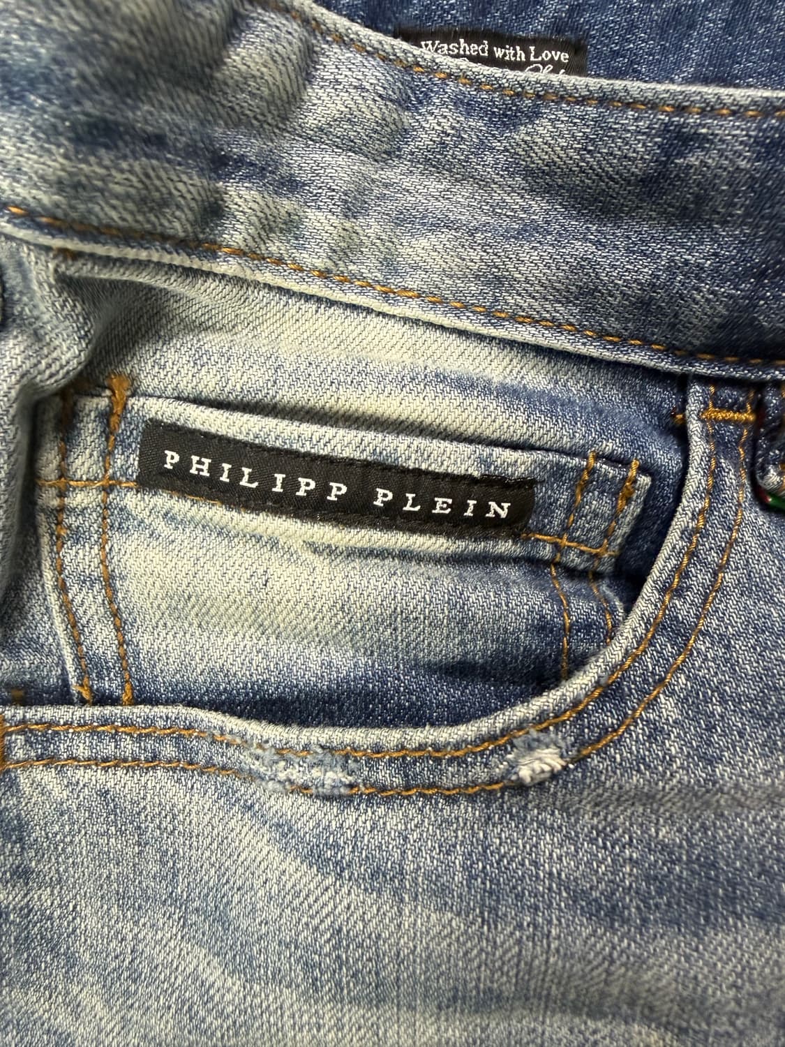 Philipp Plein일리걸 파이트 클럽 슈퍼 스트레이트 컷 데님 상품이미지8
