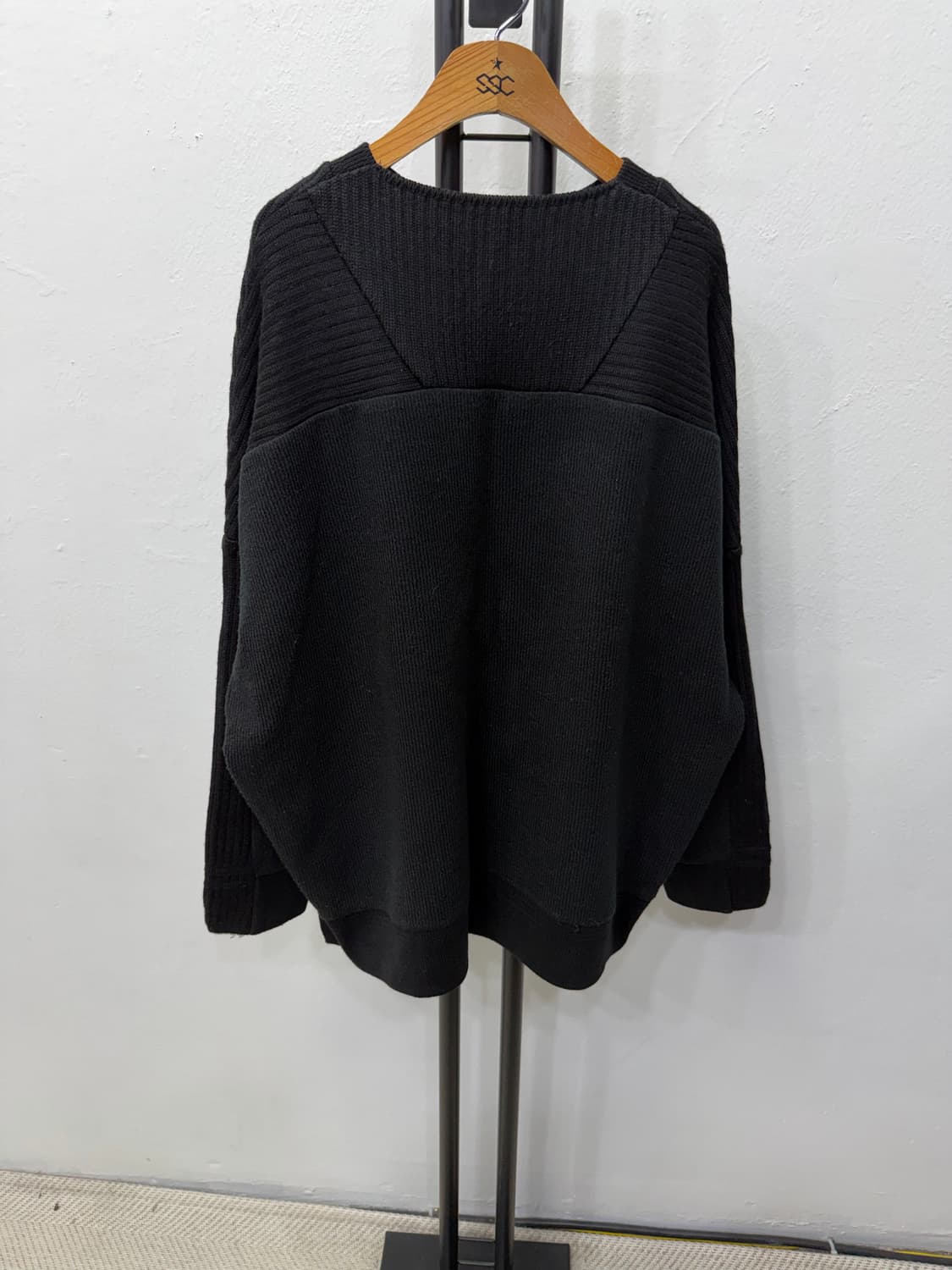 정품) 시스템옴므 한섬 21ss 이중 니트 맨투맨 100 상품이미지5