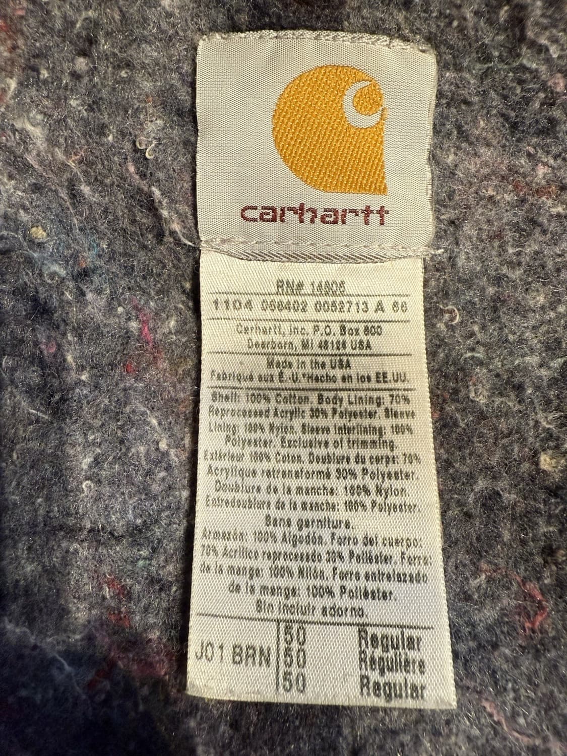 칼하트 J01 디트로이트 자켓 브라운 상품이미지3