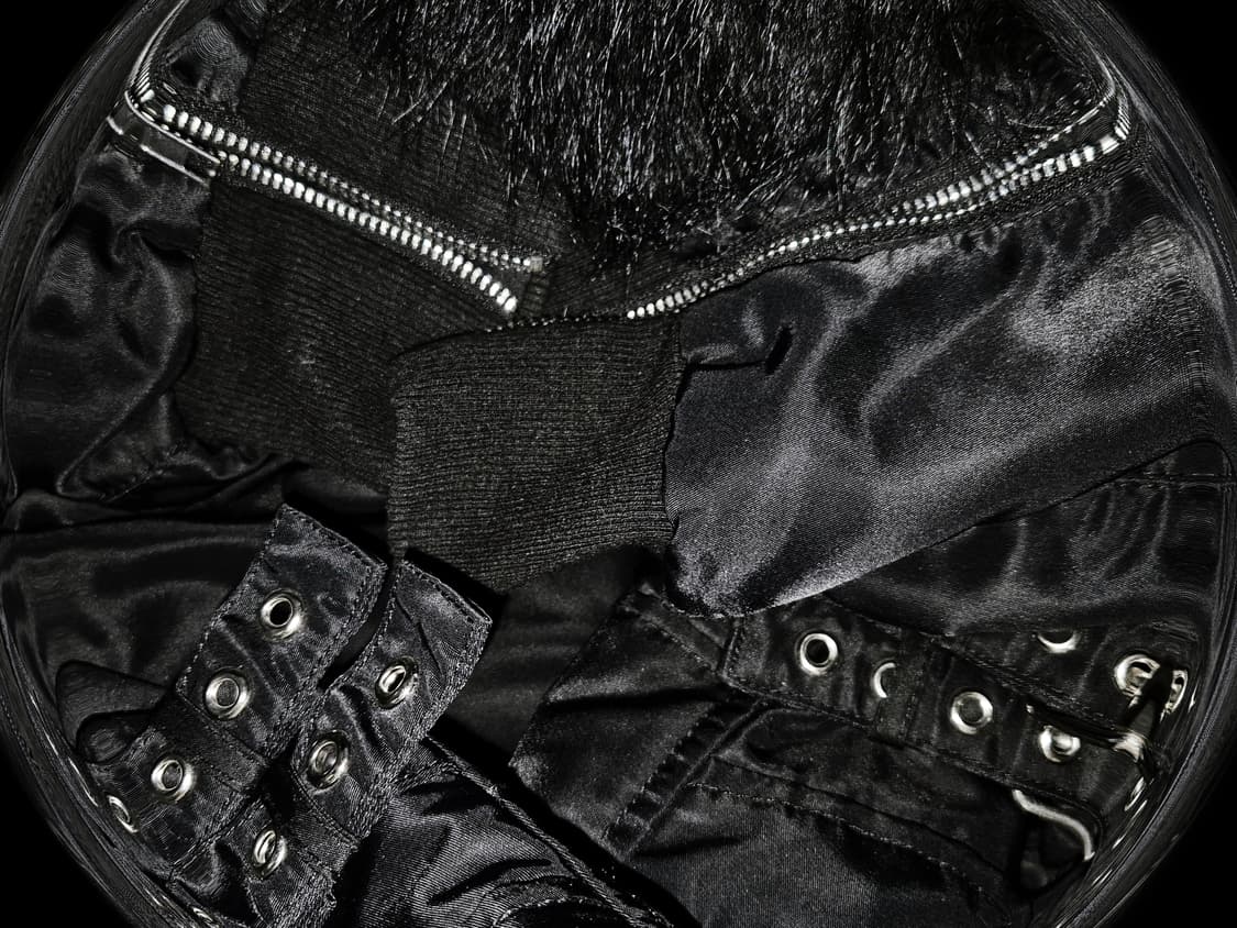 Vintage 08 PUNK Fur hoodie buckle jacket 상품이미지2