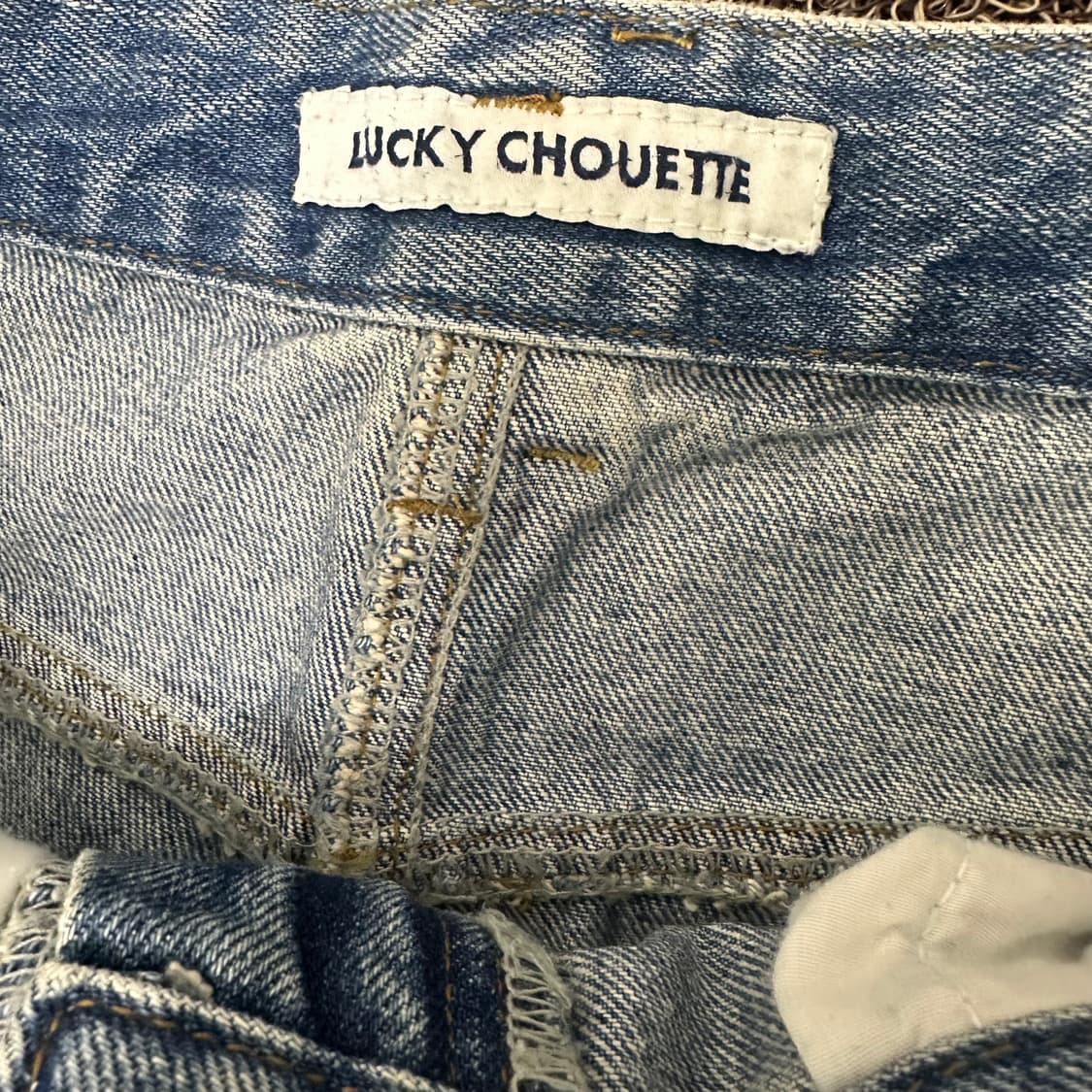 럭키슈에뜨 여성 데님 연청 청바지 팬츠 36사이즈 상품이미지3