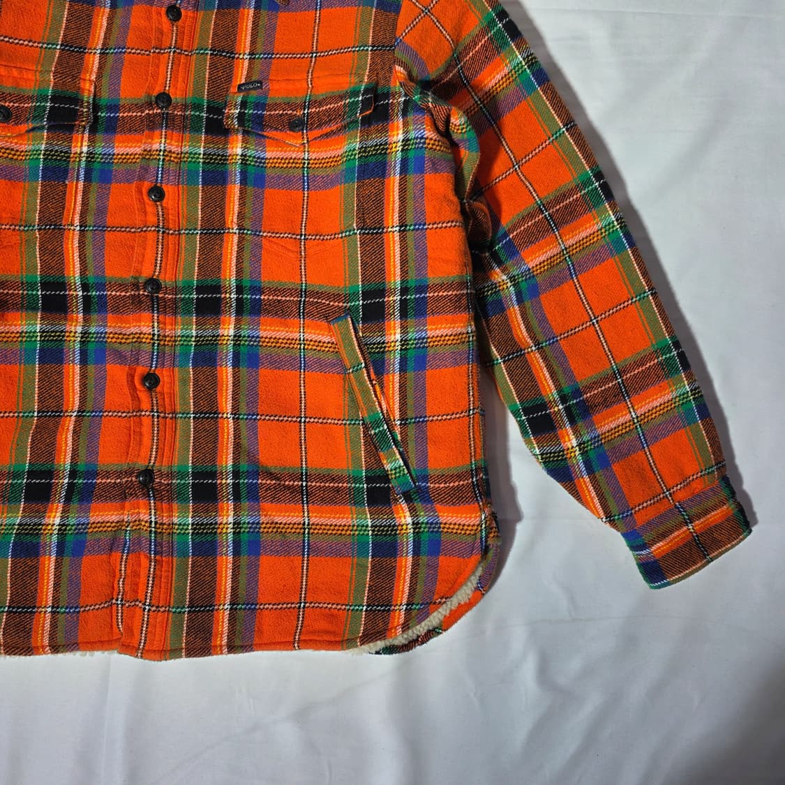 [M]폴로 랄프로렌 셰르파 체크 셔츠 자켓(QR정품인증) 상품이미지4