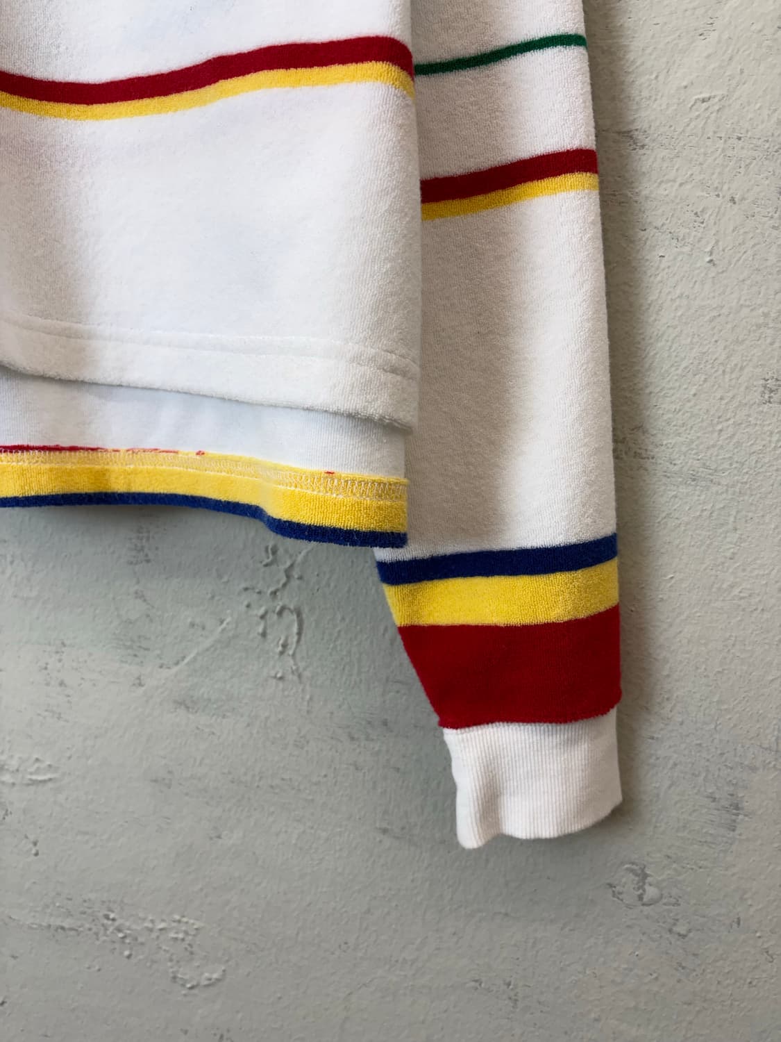 폴로랄프로렌 큐알라벨 스트라이프 테리 럭비 긴팔 카라티 상품이미지4