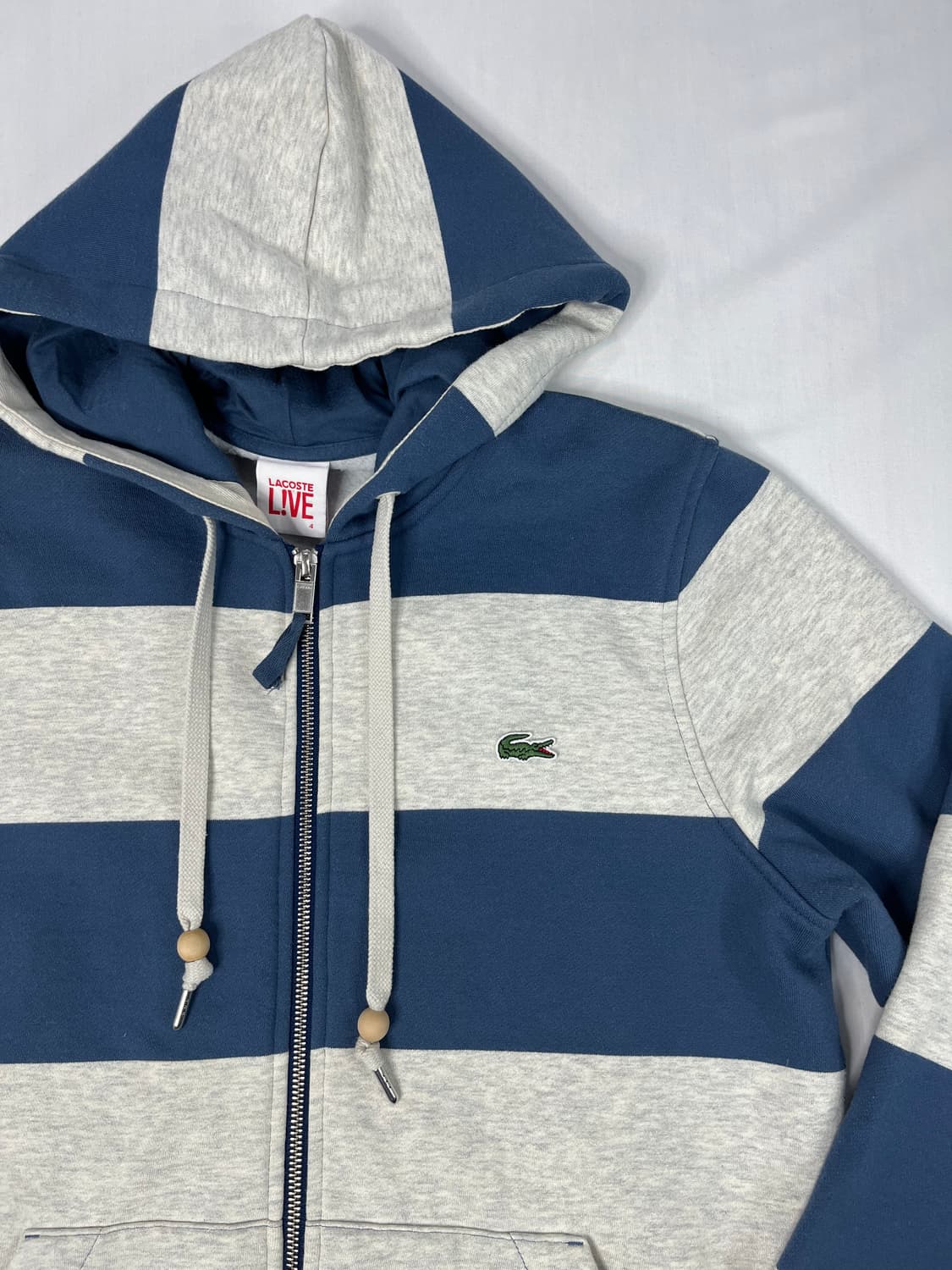 라코스테 라이브 스트라이프 후드집업 상품이미지2
