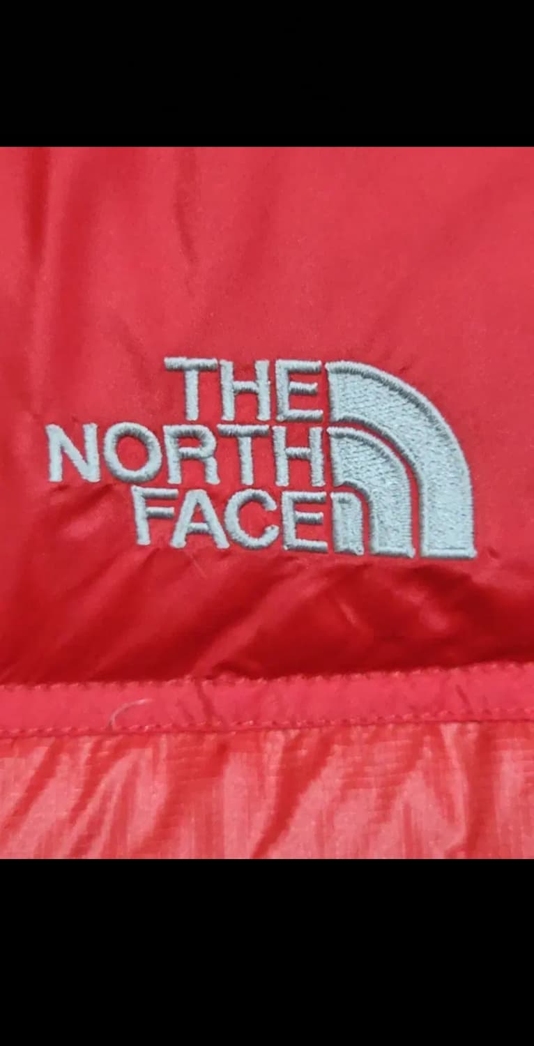 (M) 노스페이스 눕시 패딩조끼 빨강 거위털 700 구스다운 베스트  상품이미지4