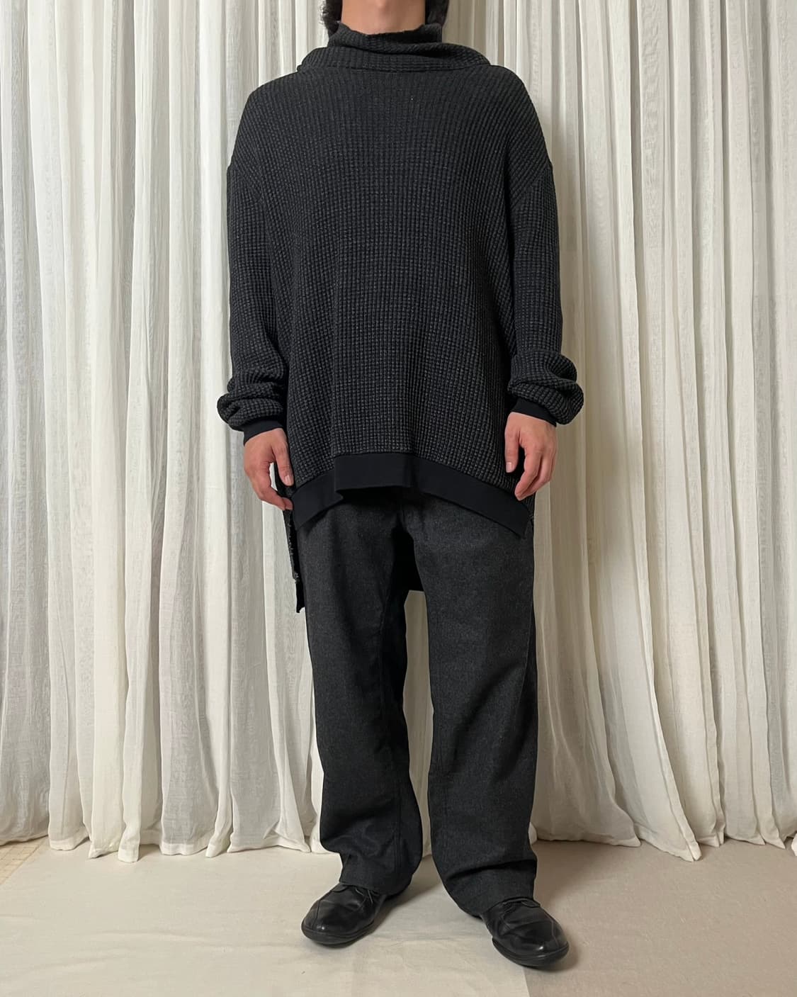 Leh 와플 하이넥 써멀 터틀넥 beatnik turtle sweater 상품이미지7