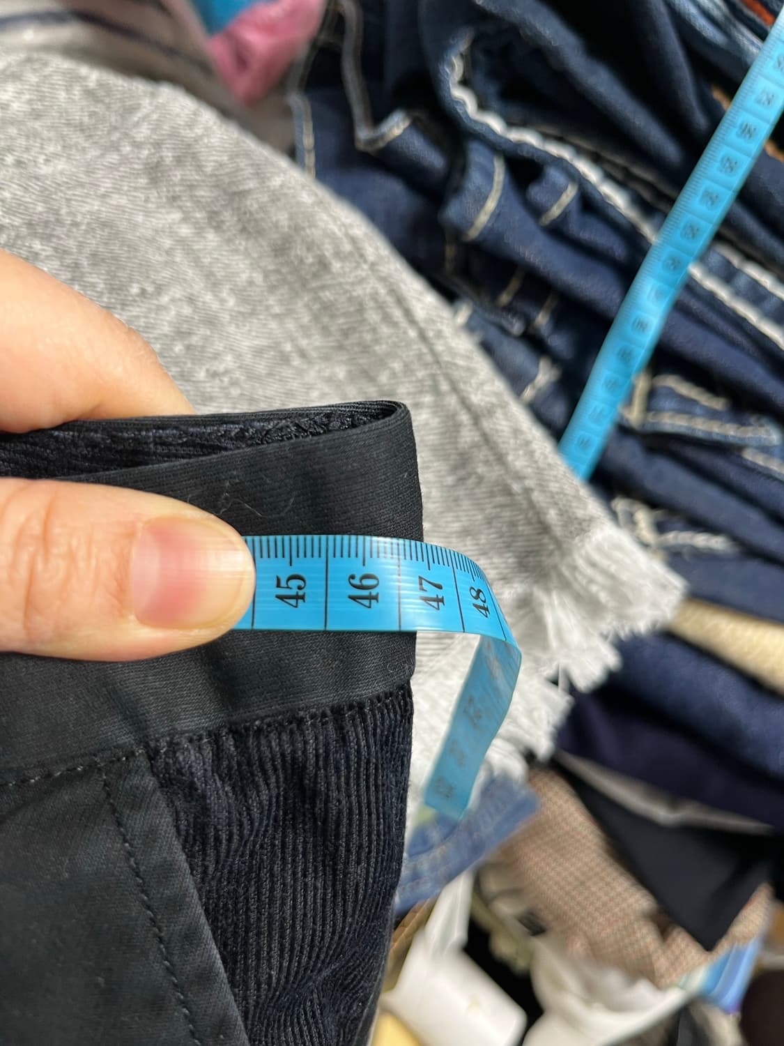 아르마니 익스체인지 블랙 팬츠 34 상품이미지2