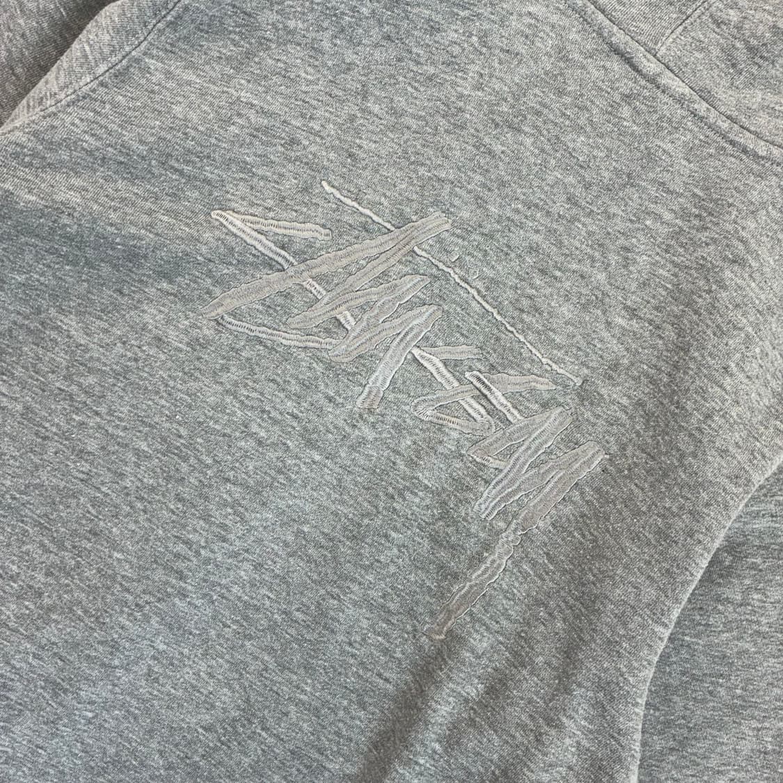 Stussy  스투시 스탁로고 그레이 후드집업  상품이미지5