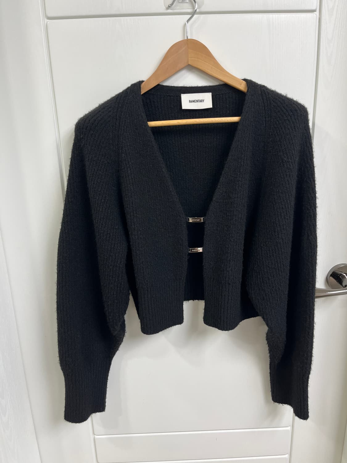 리멘터리 버클 가디건 블랙 상품이미지6
