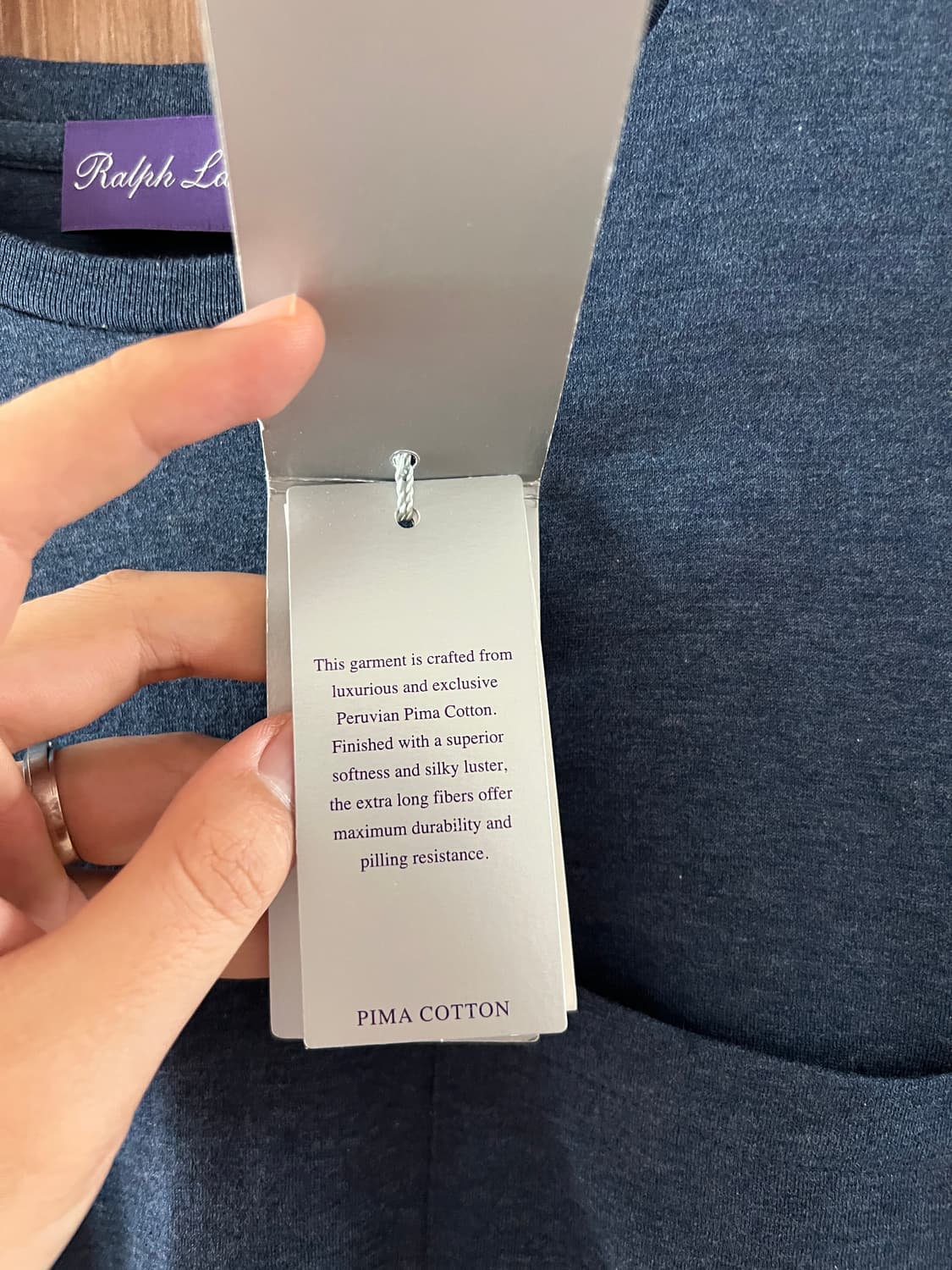 폴로 랄프로렌 퍼플라벨 반팔 포켓 티셔츠 s 데드스탁 상품이미지3
