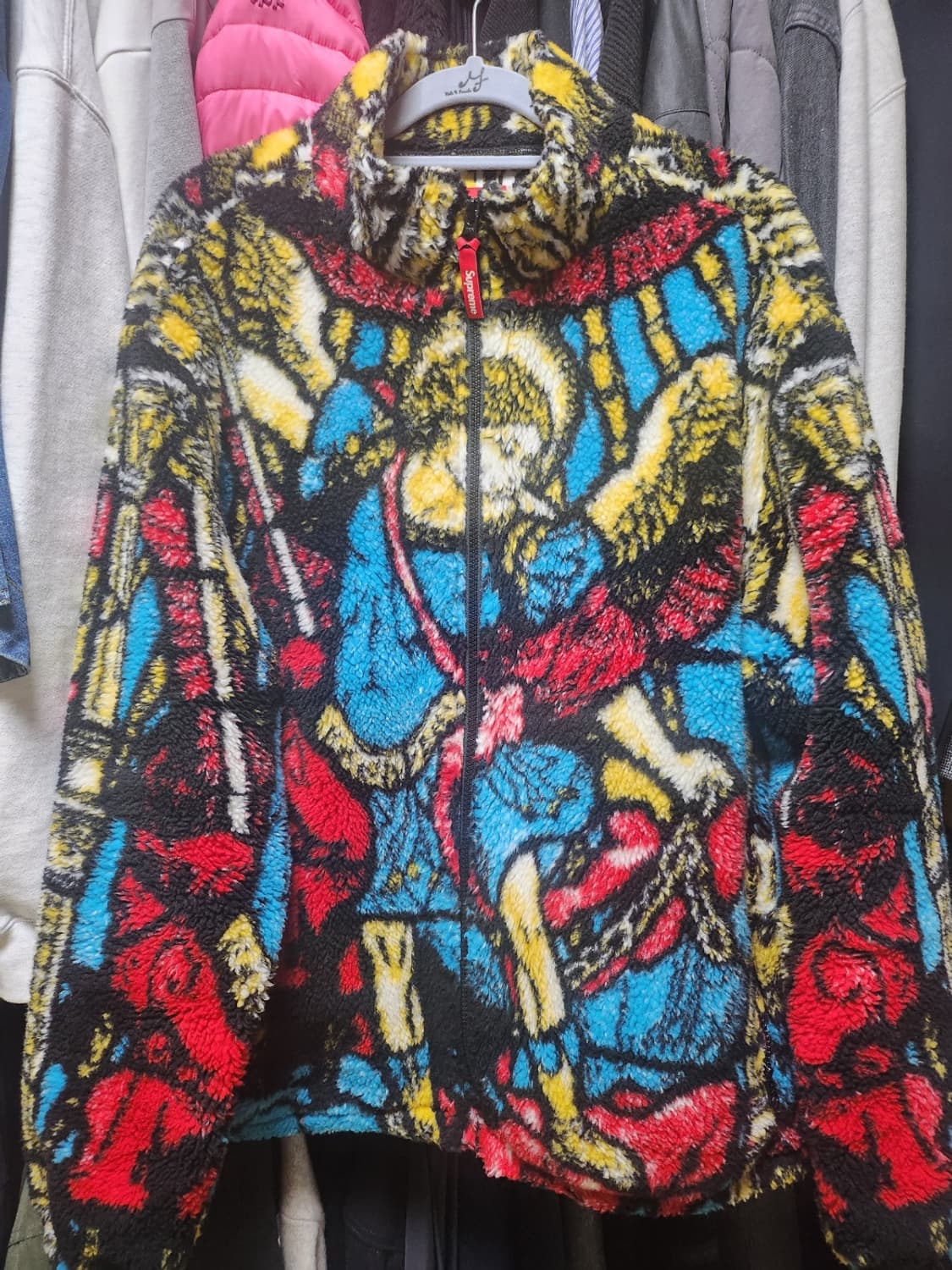 21ss 슈프림 세인트 미카엘 플리스 자켓
사이즈 L
 상품이미지1