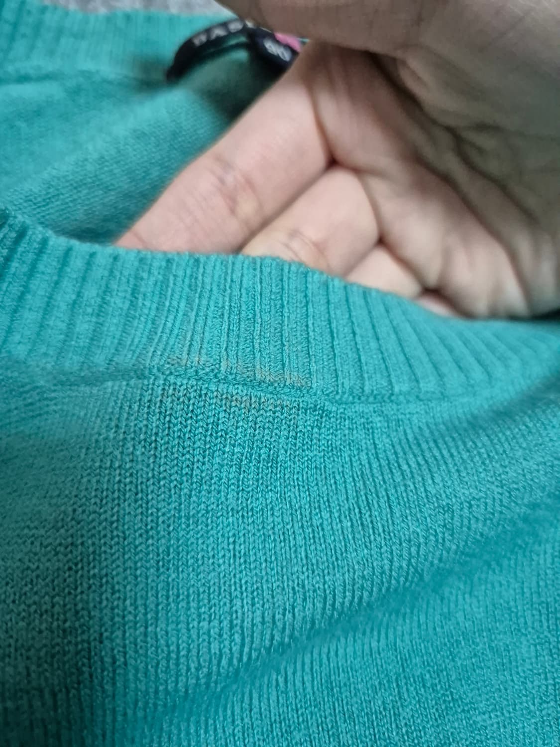 청록색 니트 티셔츠 상품이미지9