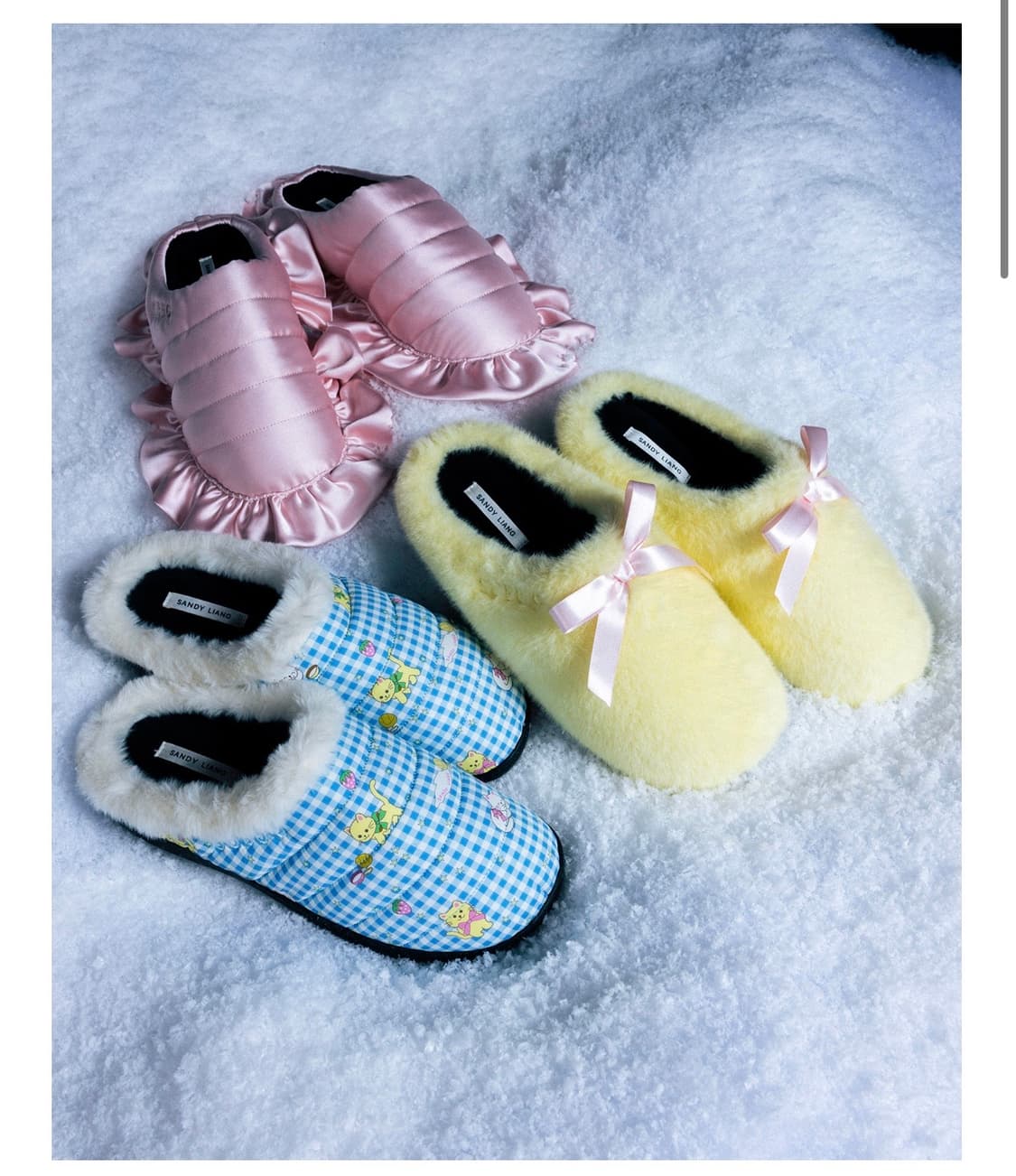 스부 X 샌디 리앙 더클링 슬리퍼 옐로우 상품이미지4