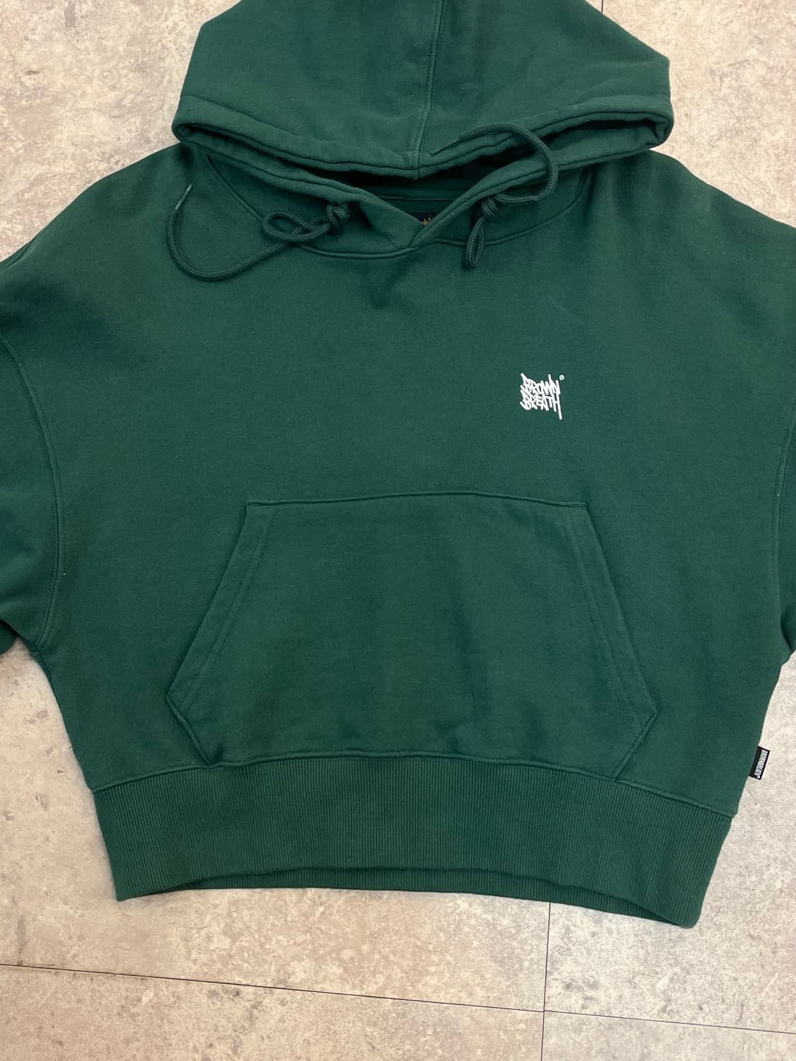 브라운브레스 크롭 후드티 그린 #csz2249 상품이미지7