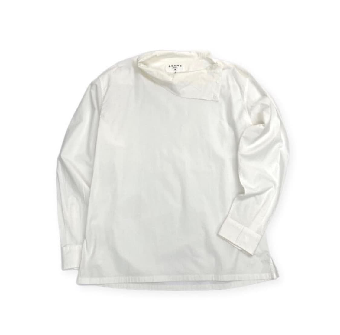 Beams neck button shirt 상품이미지1