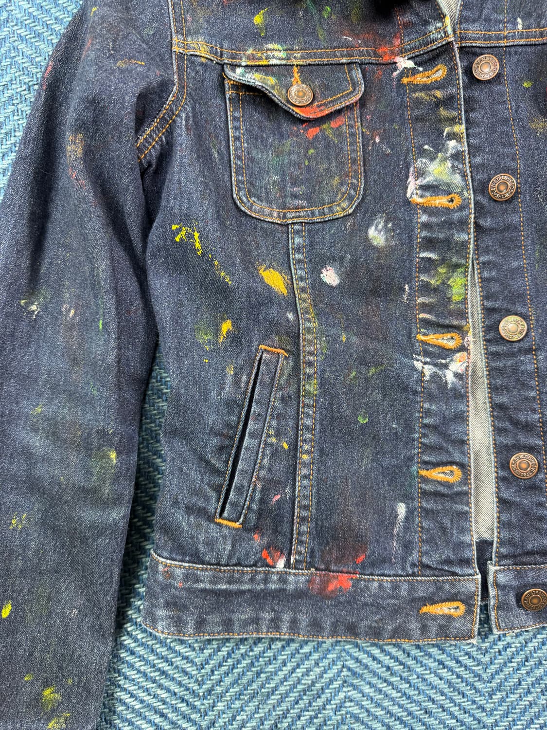 리바이스(Levi's) 커스텀 페인팅 데님 자켓  상품이미지4