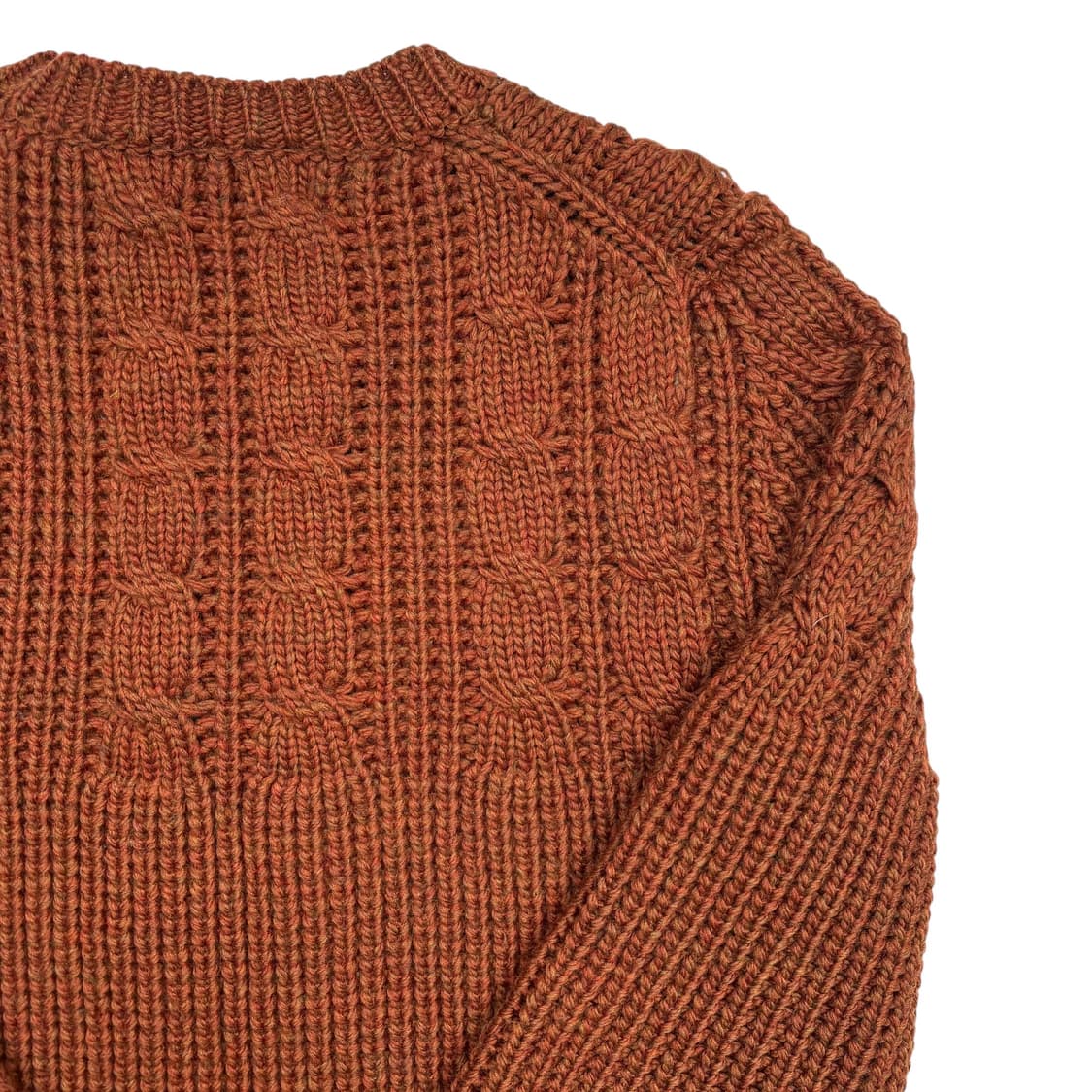 우영미 브라운 믹스패턴 니트 스웨터 L 상품이미지5