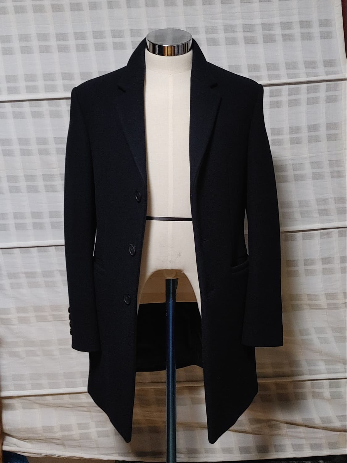 (한섬) 시스템 옴므 다크네이비 코트 95 / 캐시미어 블렌디드 상품이미지1