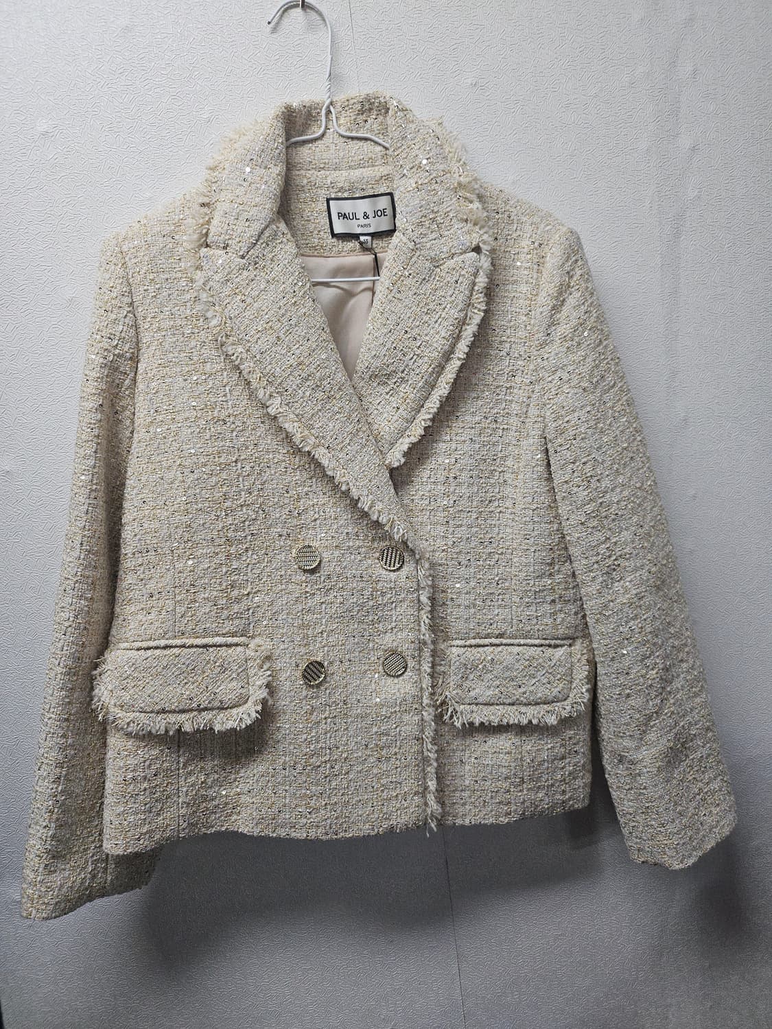 폴앤조 트위드 더블 버튼 자켓 55 상품이미지1