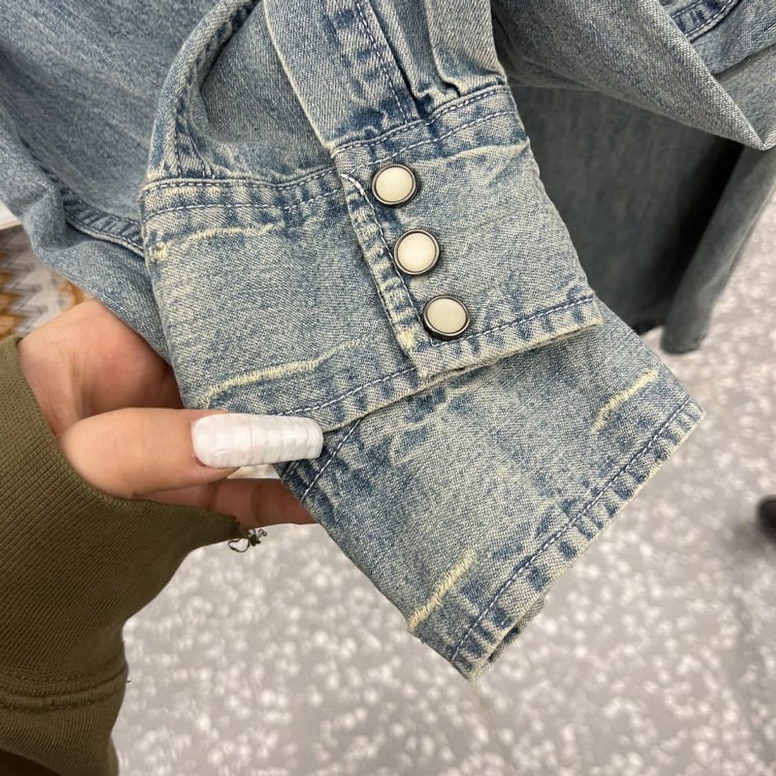 데님앤서플라이 랄프로렌 컨트리 빈티지 데님셔츠 M C10738 상품이미지7