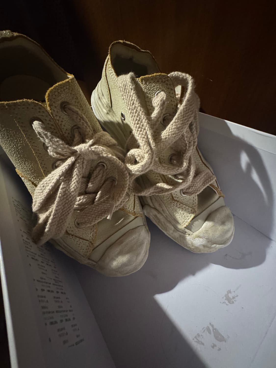 메종 미하라 야스히로 행크 OG 솔 레더 로우탑 화이트 상품이미지2