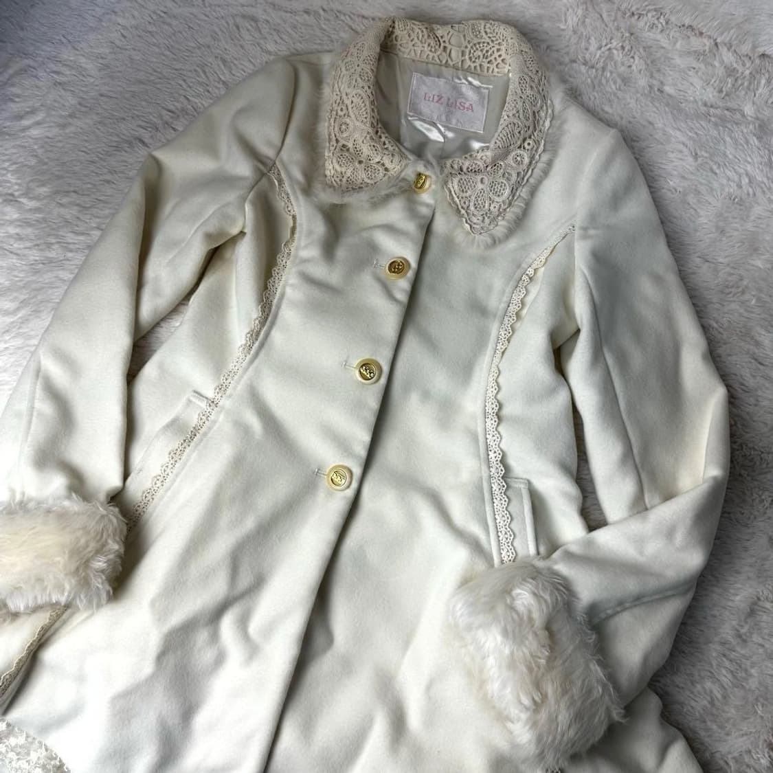 리즈리사 히메갸루 코트 달천깔 라떼갸루 빈티지 상품이미지2