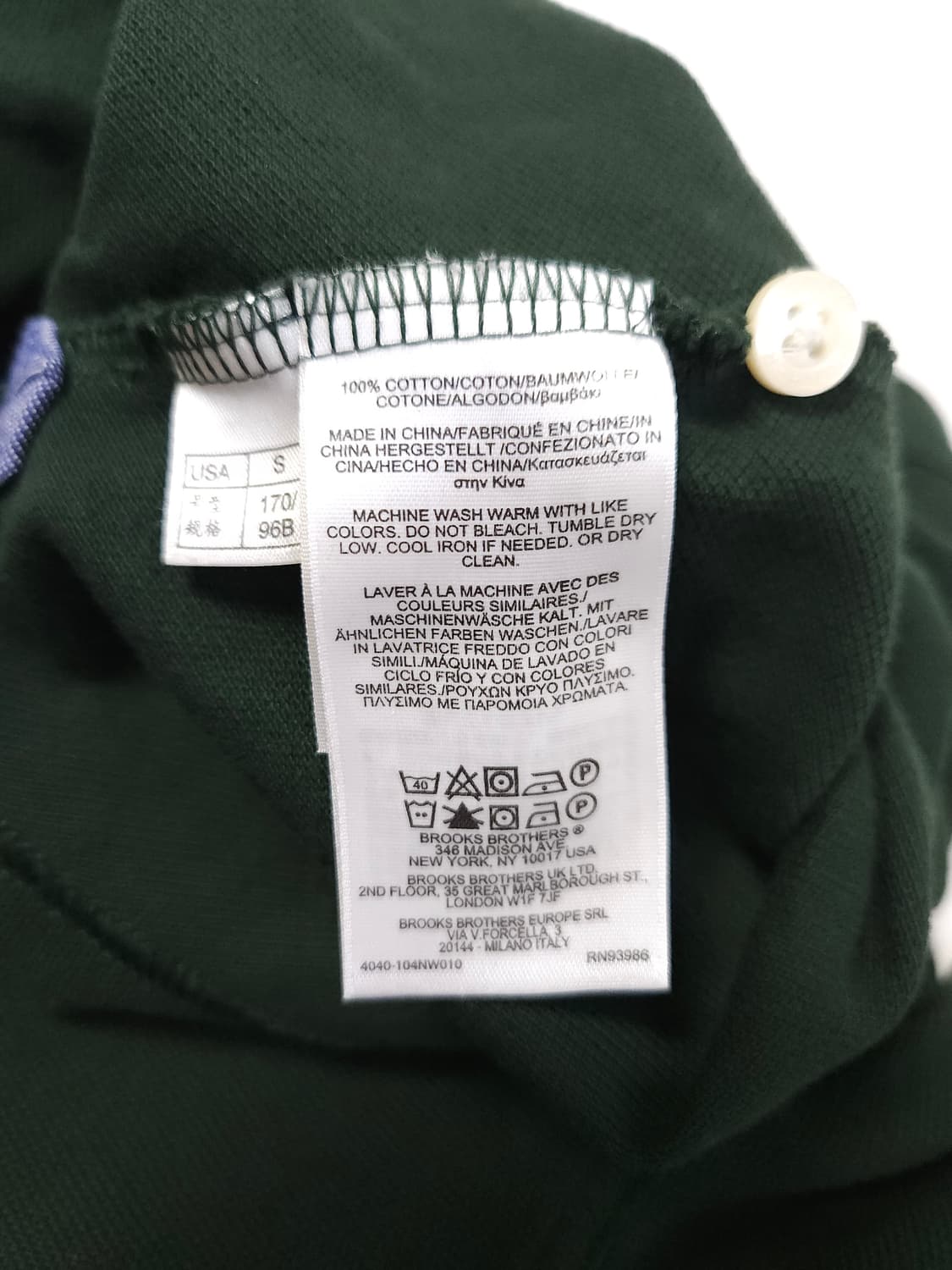브룩스브라더스 클래식 카라 긴팔티셔츠 pk 폴로 셔츠 USA S 상품이미지5
