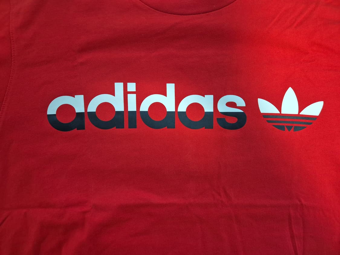 아디다스 오리지널 레드 반팔티 L 상품이미지3