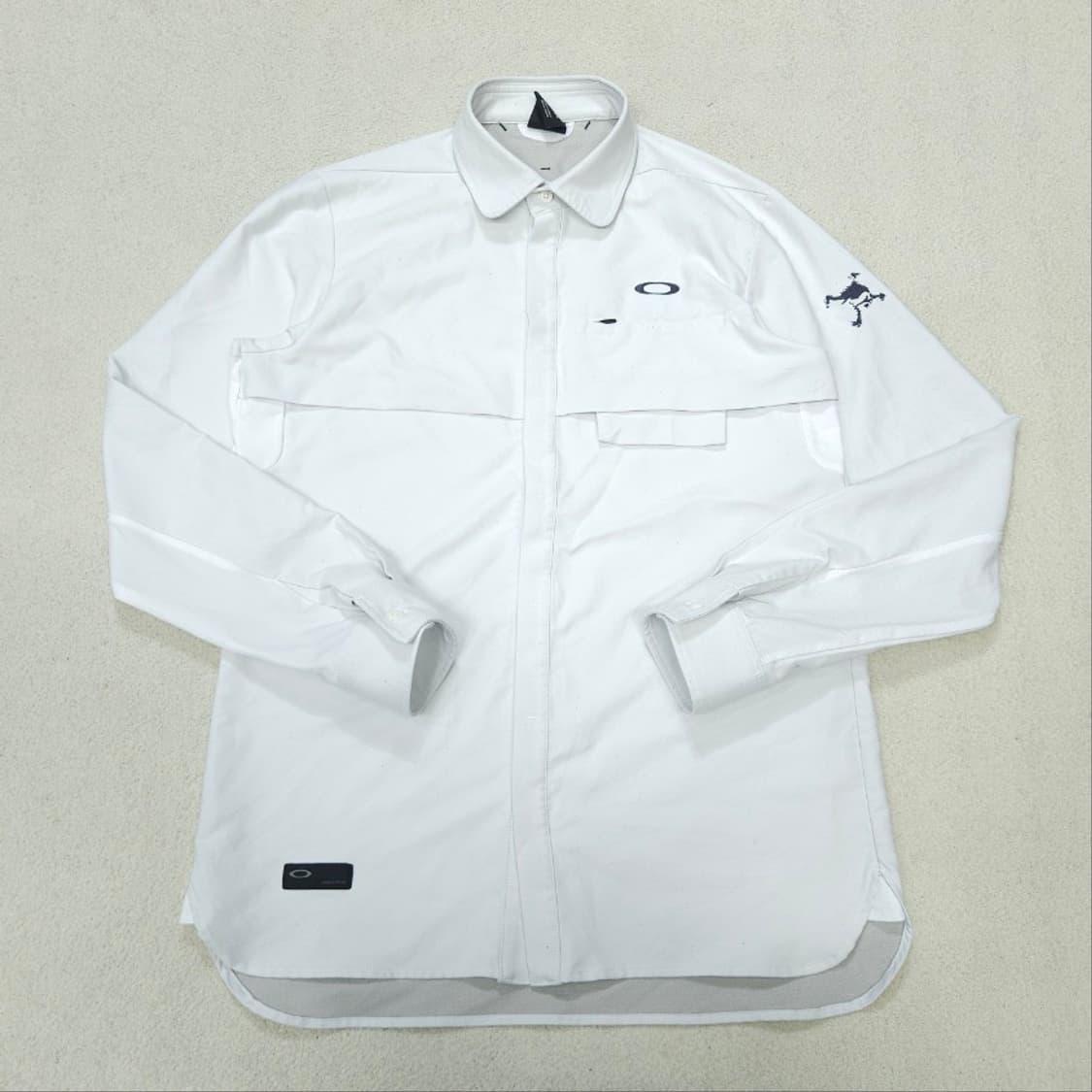 오클리 써클 로고 화이트 셔츠 자켓 L 상품이미지2