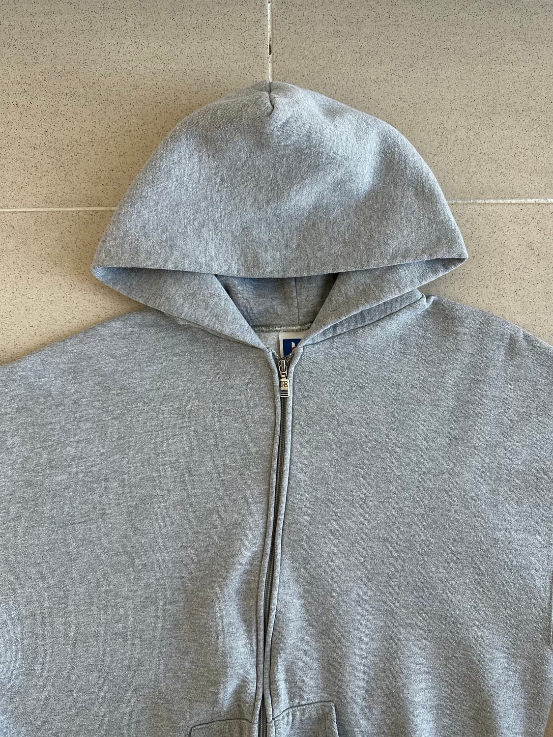90s 빈티지 러셀 후드집업 그레이 L 상품이미지4