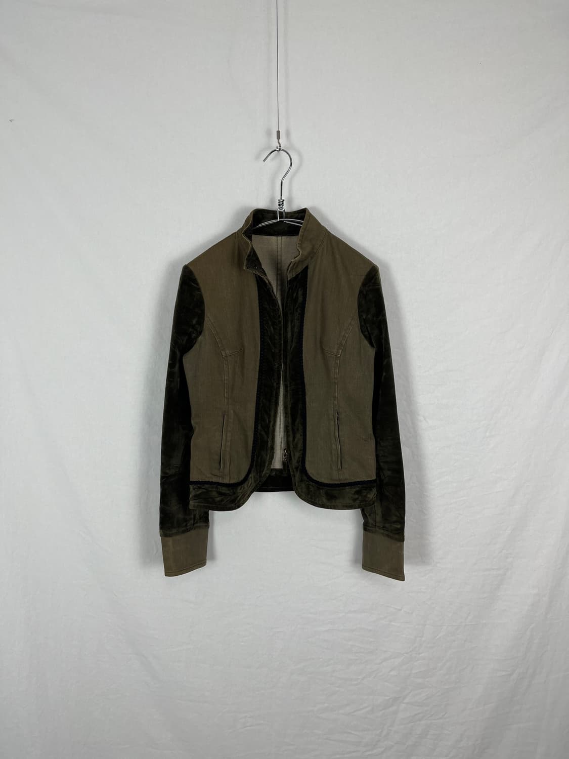 Vintage (maede in japan) 벨벳 도킹자켓 상품이미지3