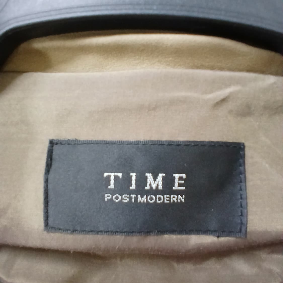 TIME 타임 베이지 후드 가죽 자켓 상품이미지7