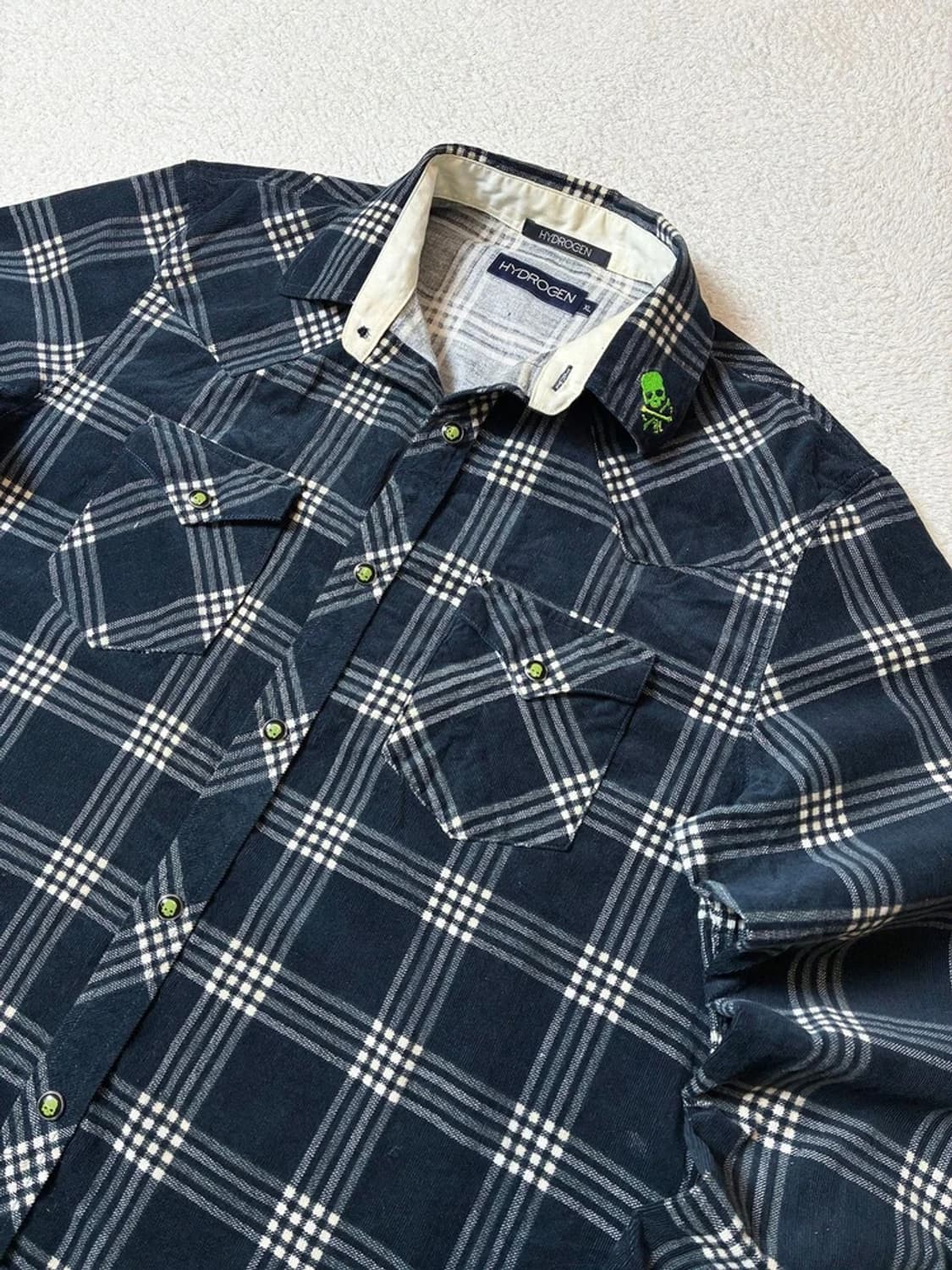하이드로겐 헤리티지 스컬 플란넬 웨스턴 셔츠 PN7012 상품이미지2