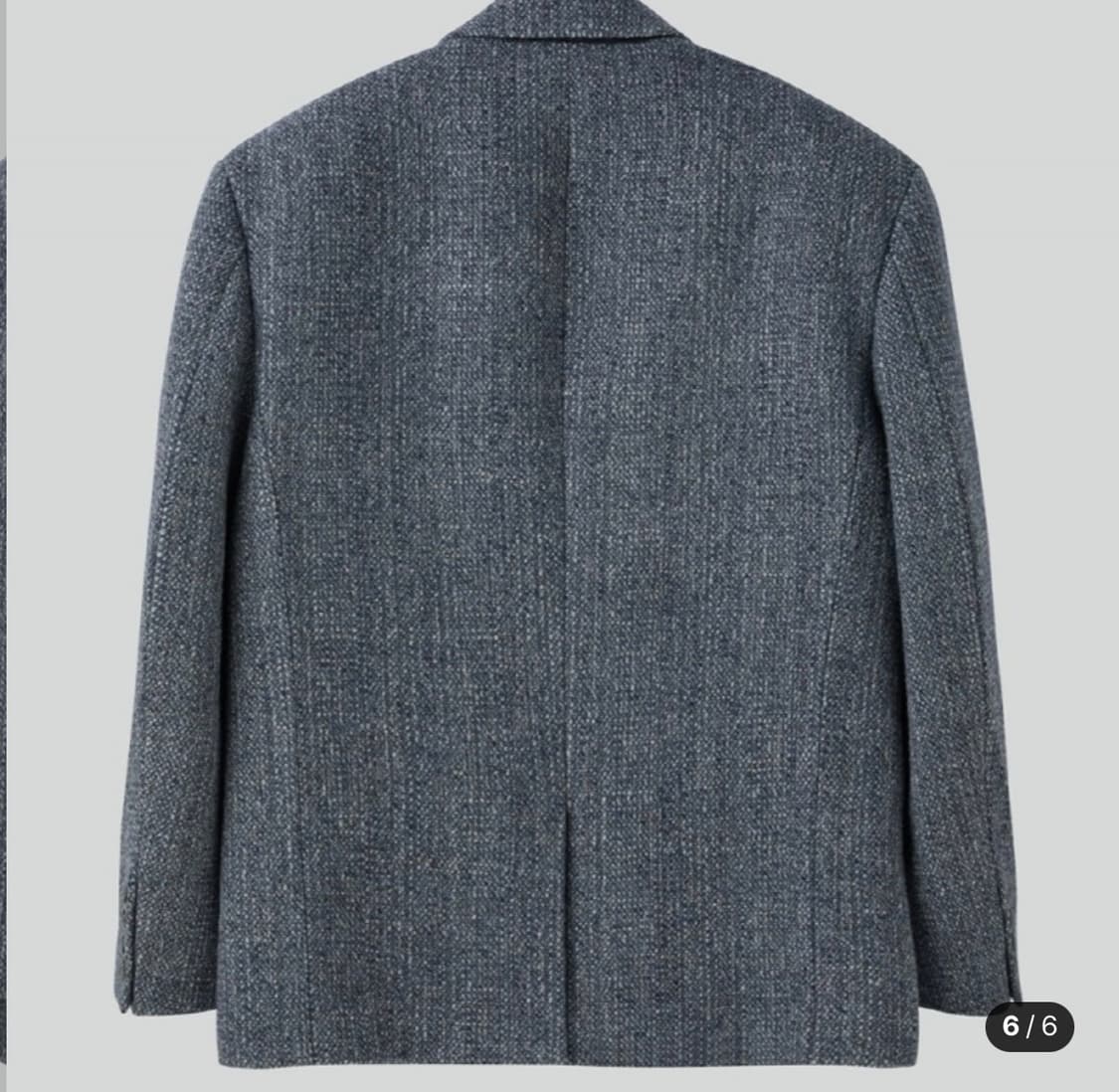 [L] 렉토 서스테이너블 울 블렌드 오버사이즈 자켓 다크 그레이 상품이미지6