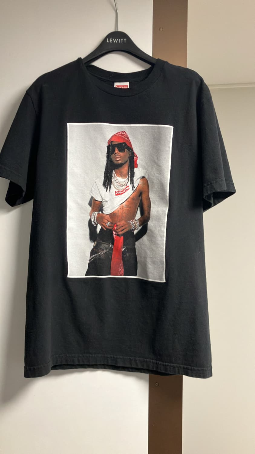 슈프림 플레이보이카티 포토티 FW17 블랙s 정품 상품이미지1