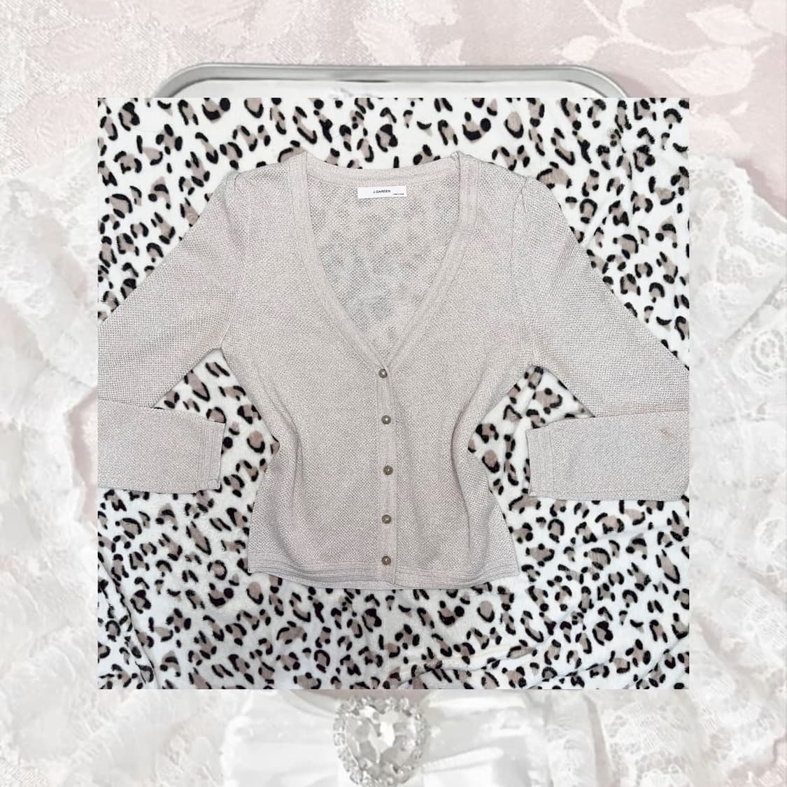 ♡ 오네갸루 자글 펄 은사 가디건🤎 상품이미지1