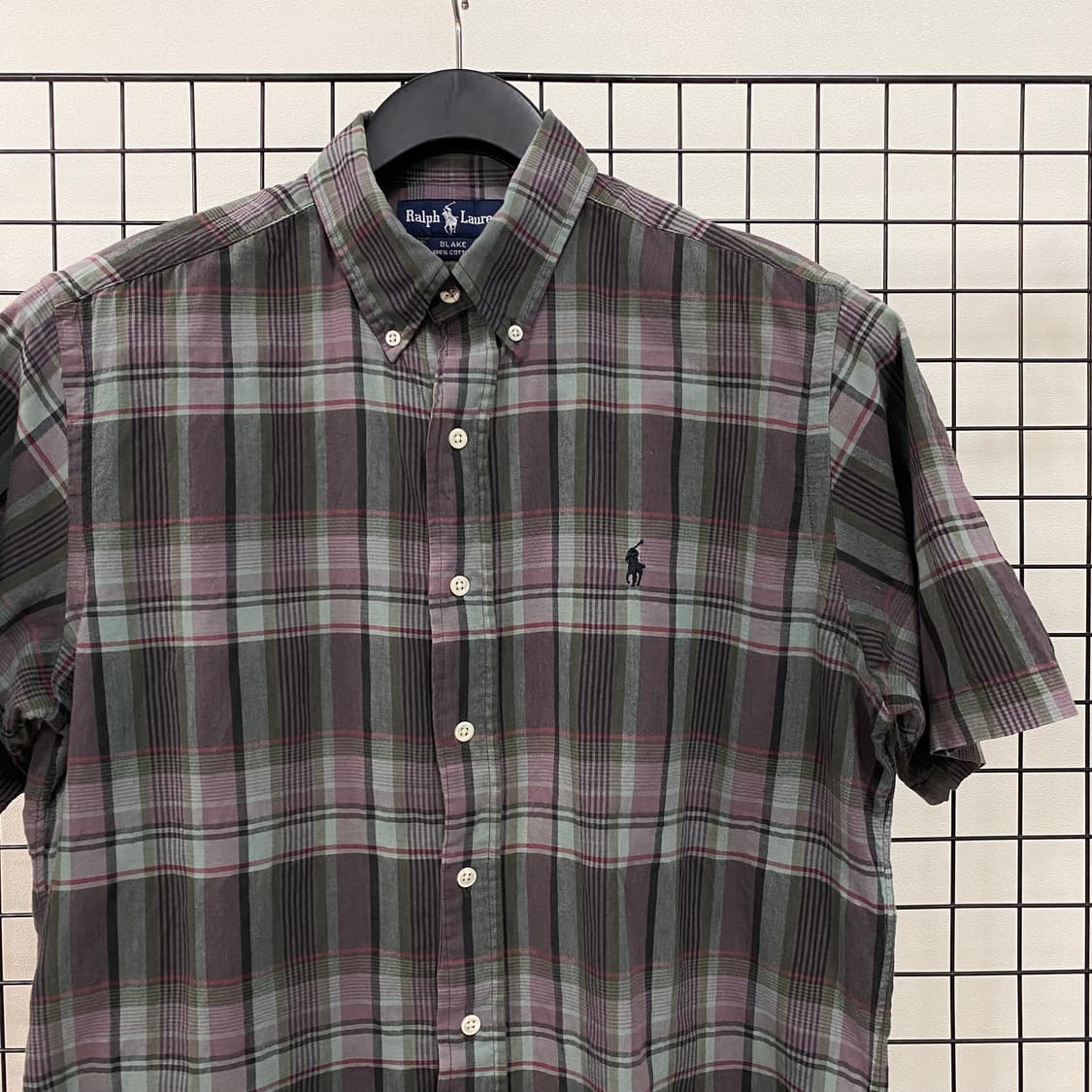 폴로 랄프로렌 체크 반팔 셔츠 상품이미지3