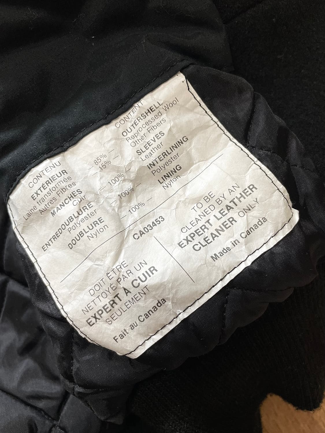 국내 유일 90s Made Canada 펄프픽션 빈티지 바시티 자켓 상품이미지5