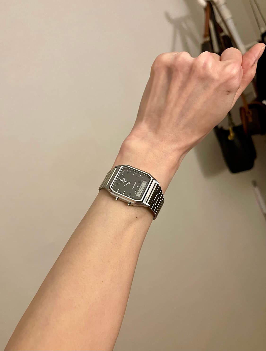 CASIO 카시오 아나디지 AQ-230/실버 블랙  상품이미지9
