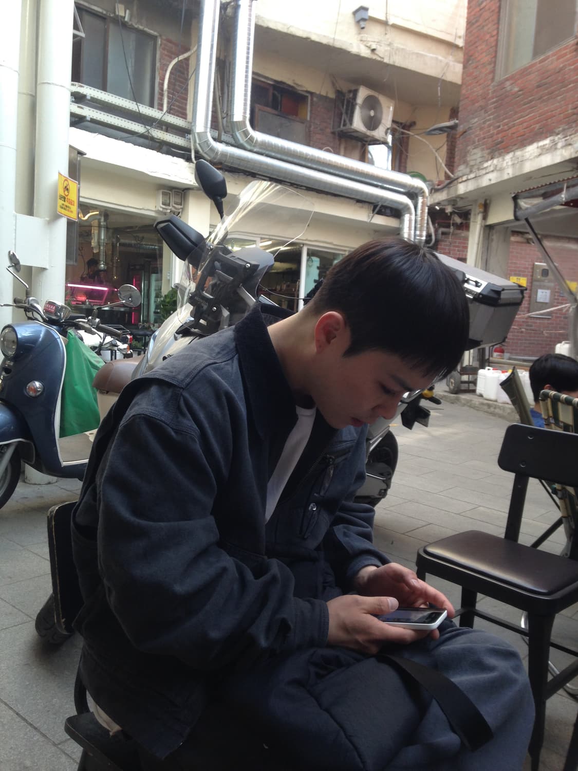 쿠어 오버다잉 페이디드 워크 자켓 상품이미지1