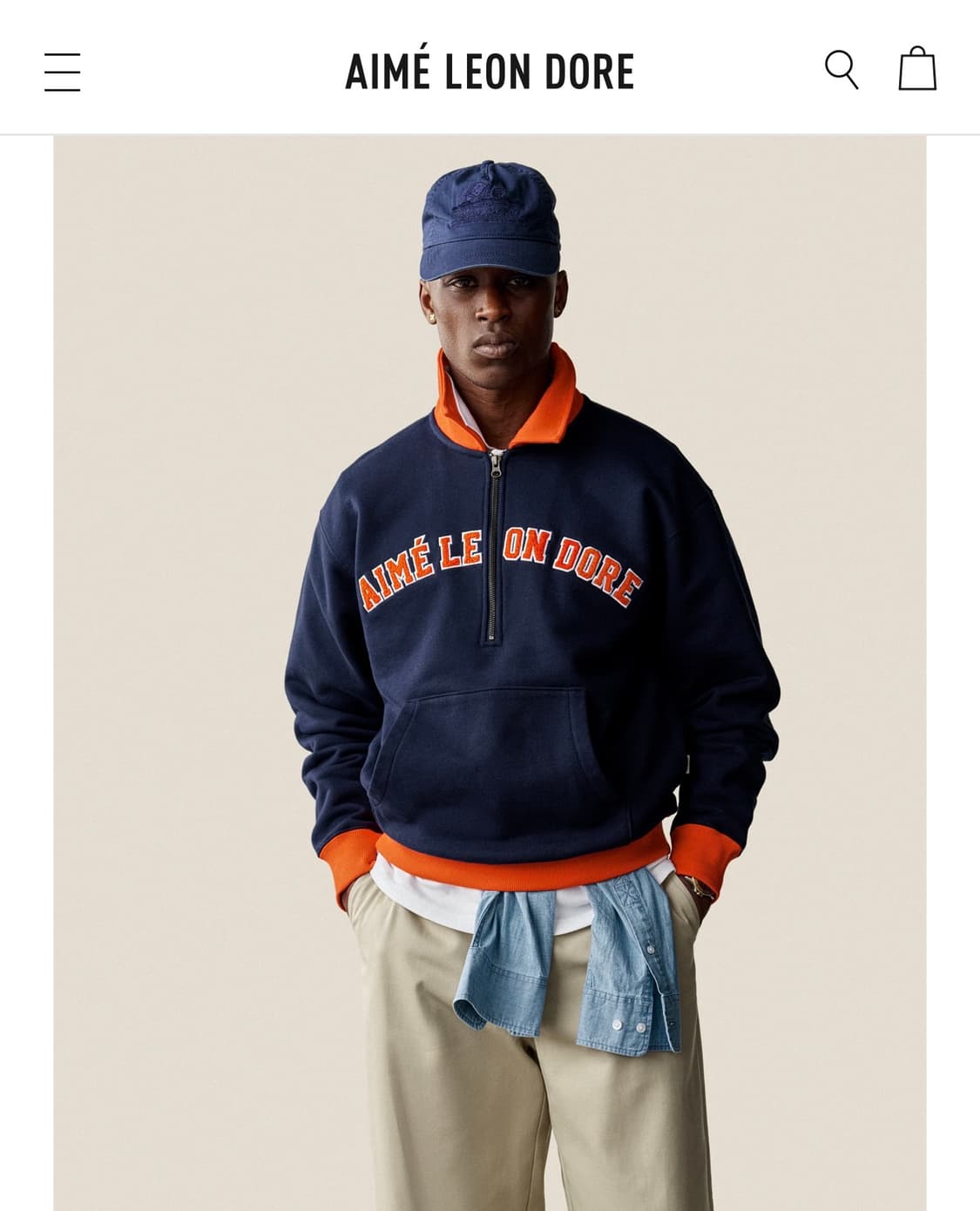 에임레온도르 26ss 하프집업 판매합니다 상품이미지1