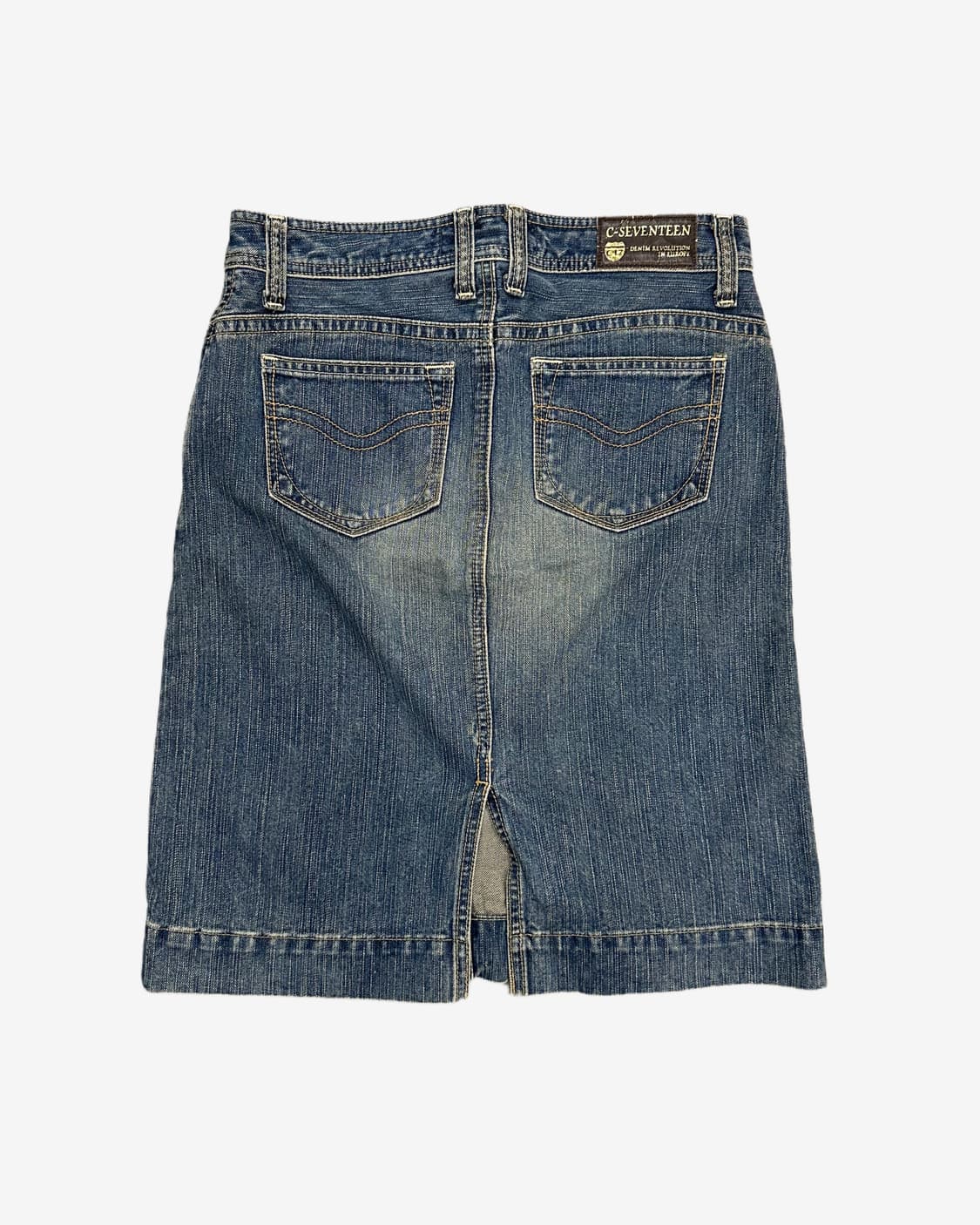 vintage fade denim skirt 상품이미지4